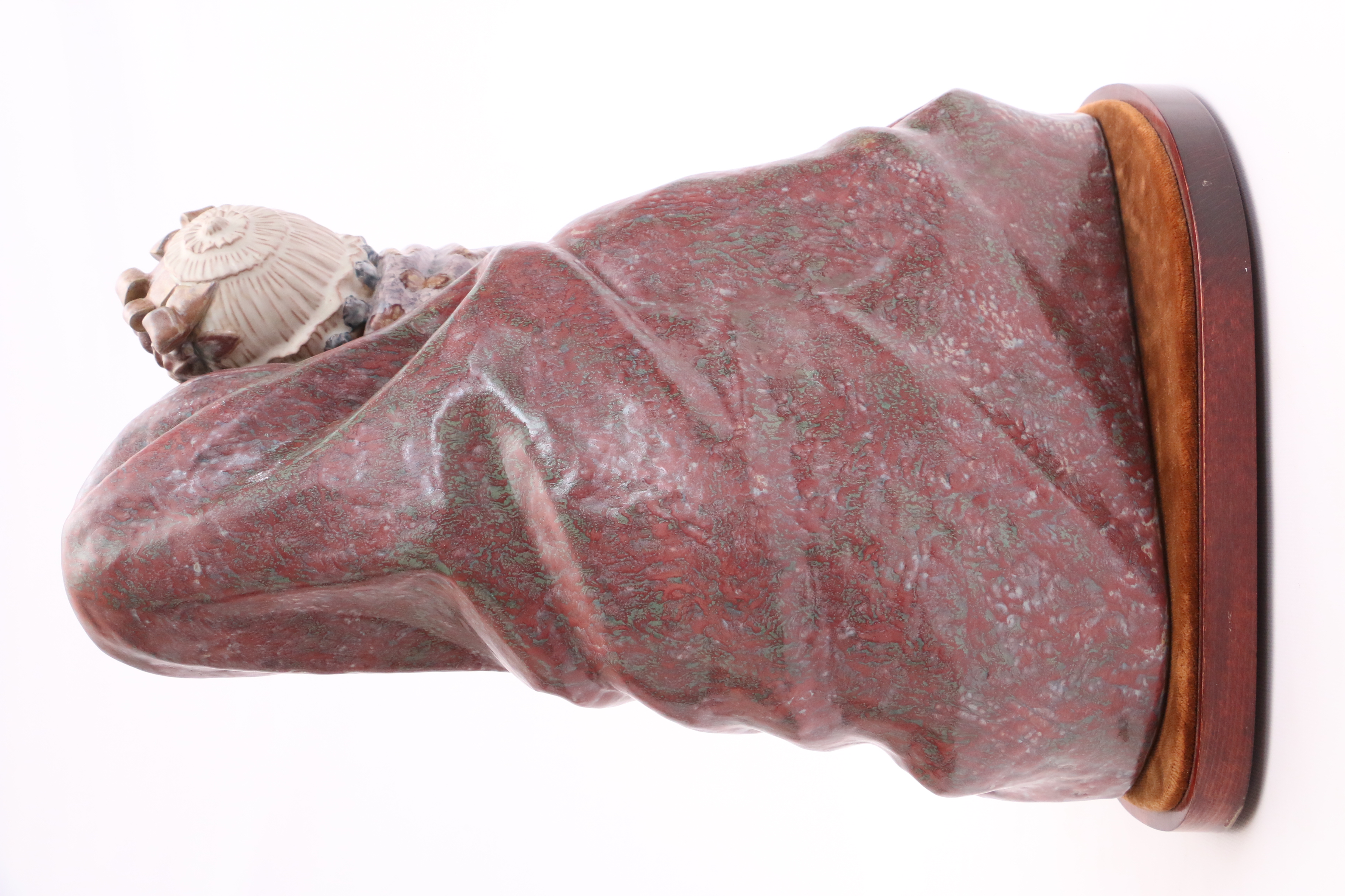 Lladró "Mother Kissing Child" Porcelain Figurine with a Gres Finish