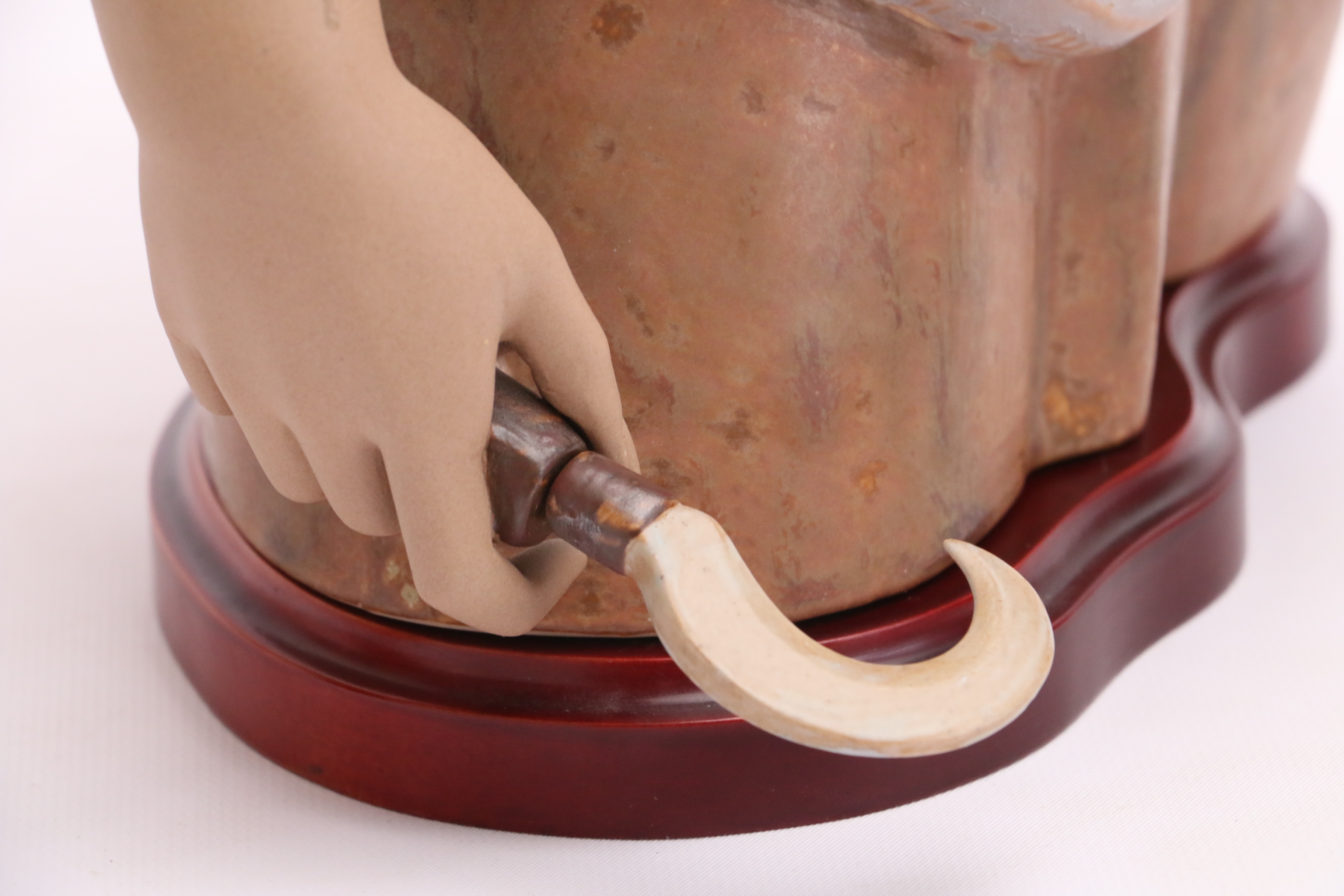 Lladró Girl Harvesting Grapes Porcelain Figurine with Gres Finish