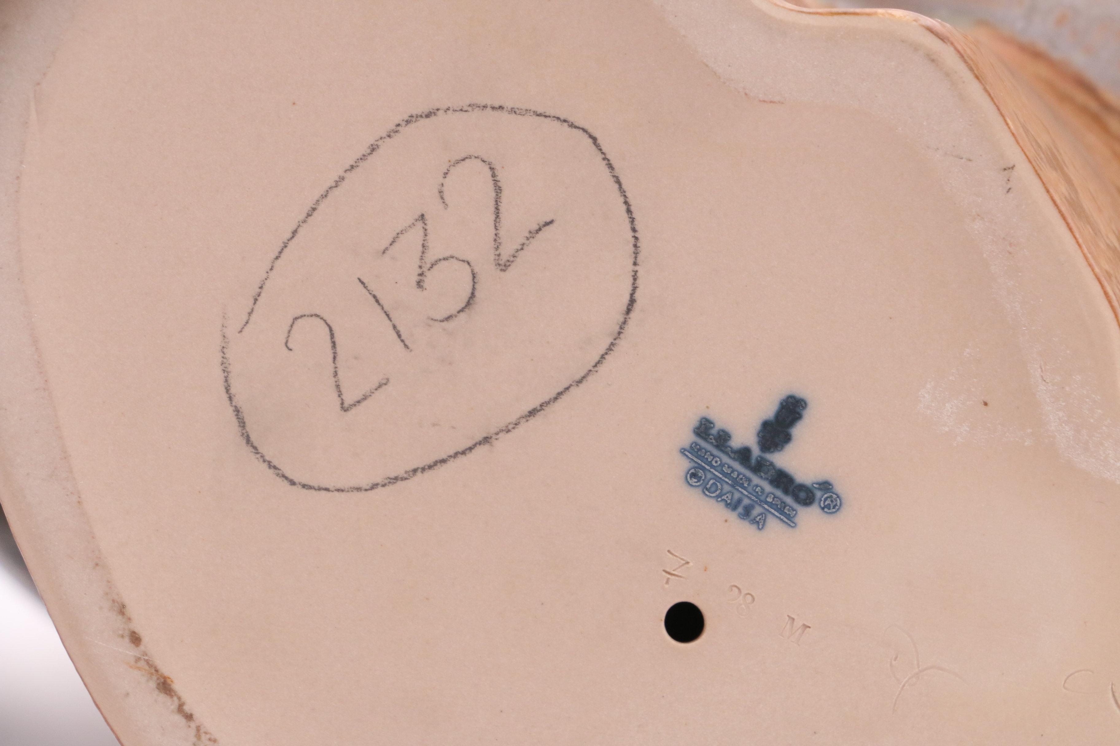 Lladró Girl Harvesting Grapes Porcelain Figurine with Gres Finish