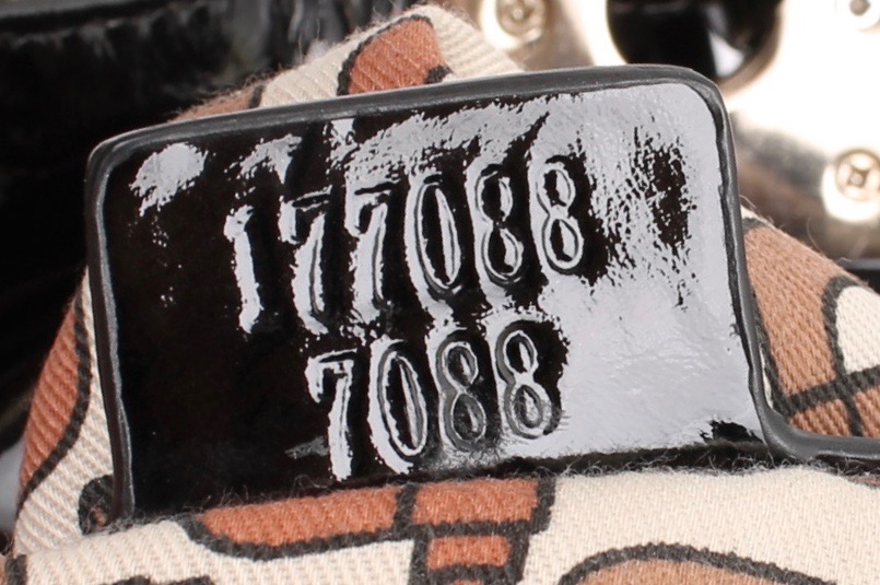 Gucci Black and White Leather "Babouska Indy" Runway Handbag