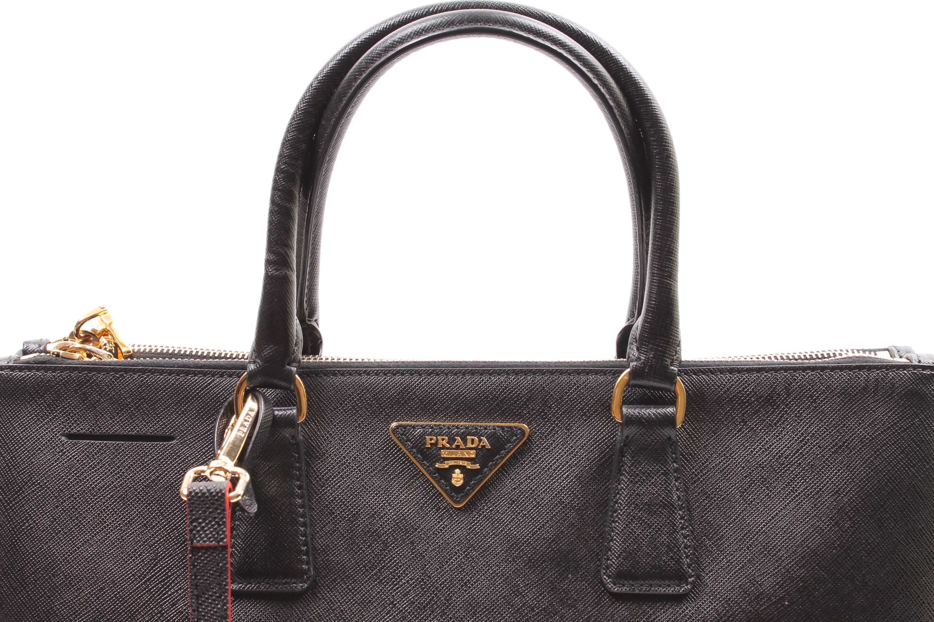 Prada Black Saffiano Lux Executive Large Tote Bag
