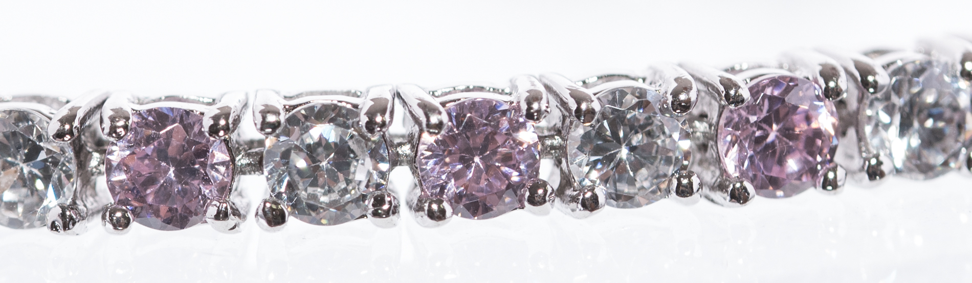 Silver Plate Cubic Zirconia Tennis Bracelet