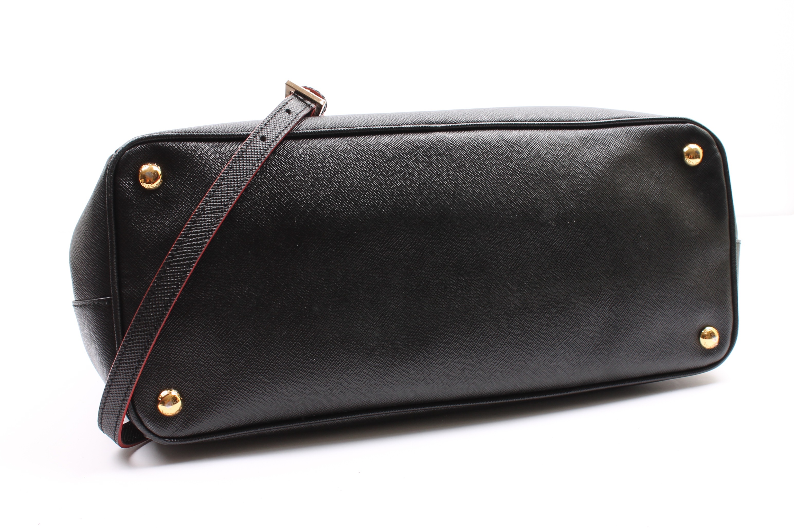 Prada Black Saffiano Lux Executive Large Tote Bag