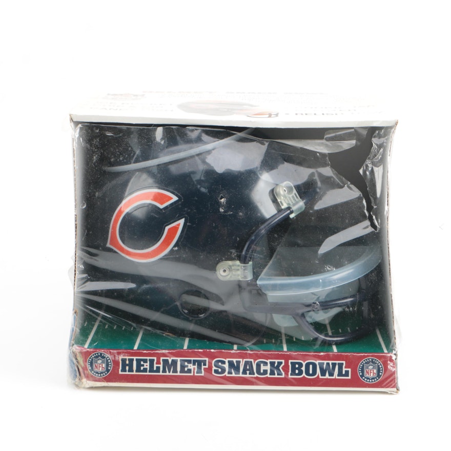 PK Products Chicago Bears Football Helmet Snack Bowl