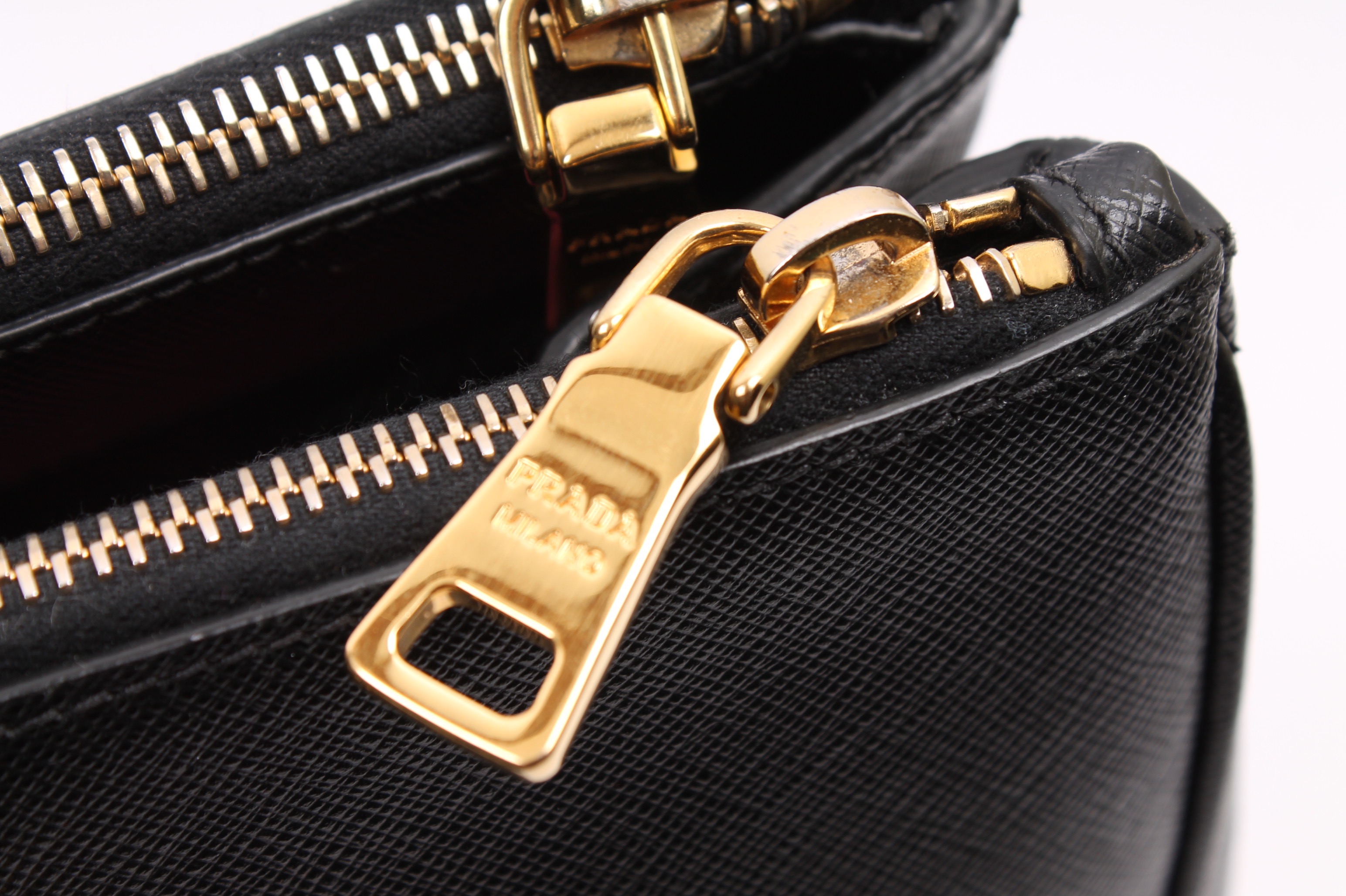 Prada Black Saffiano Lux Executive Large Tote Bag