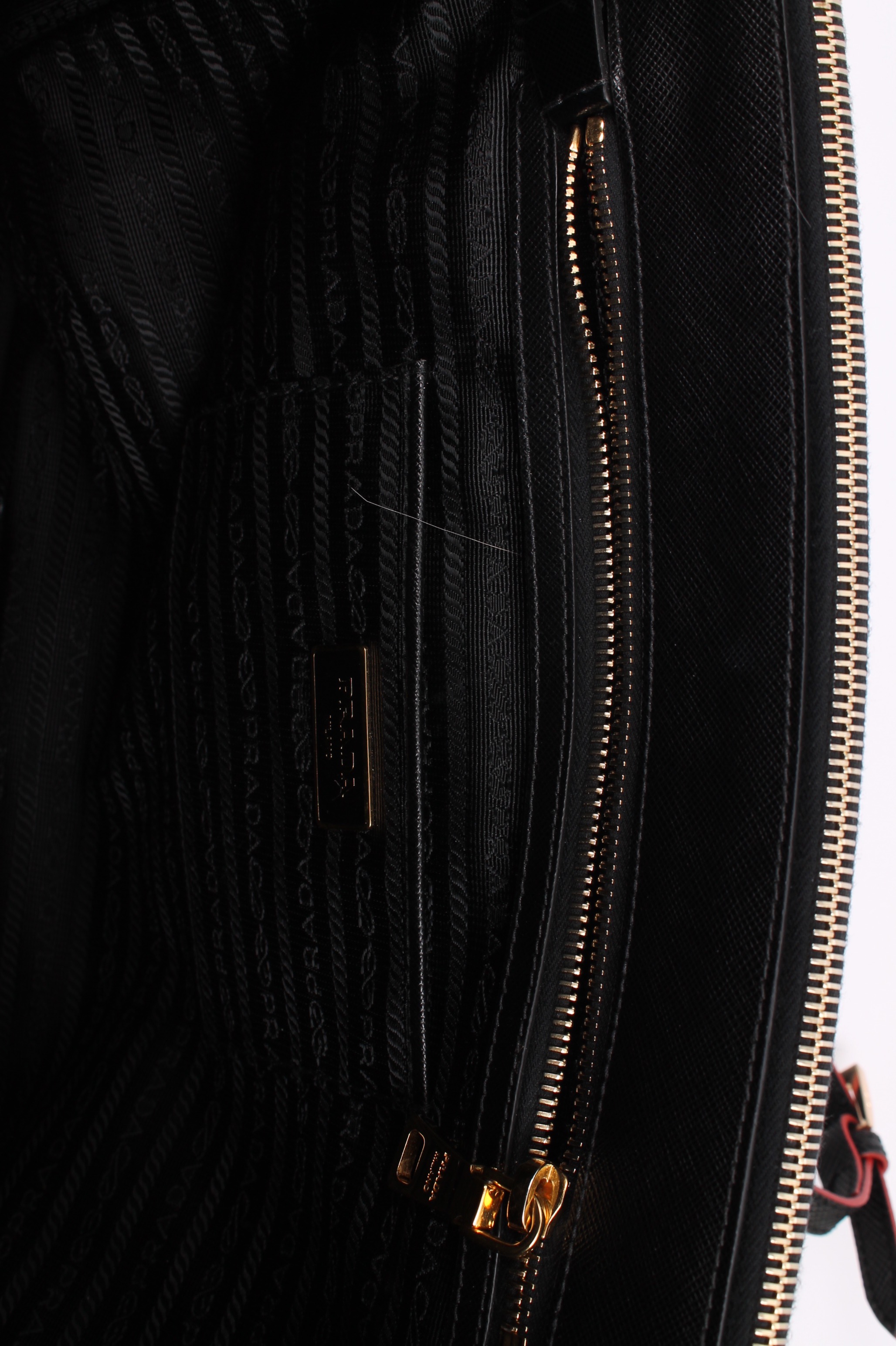 Prada Black Saffiano Lux Executive Large Tote Bag