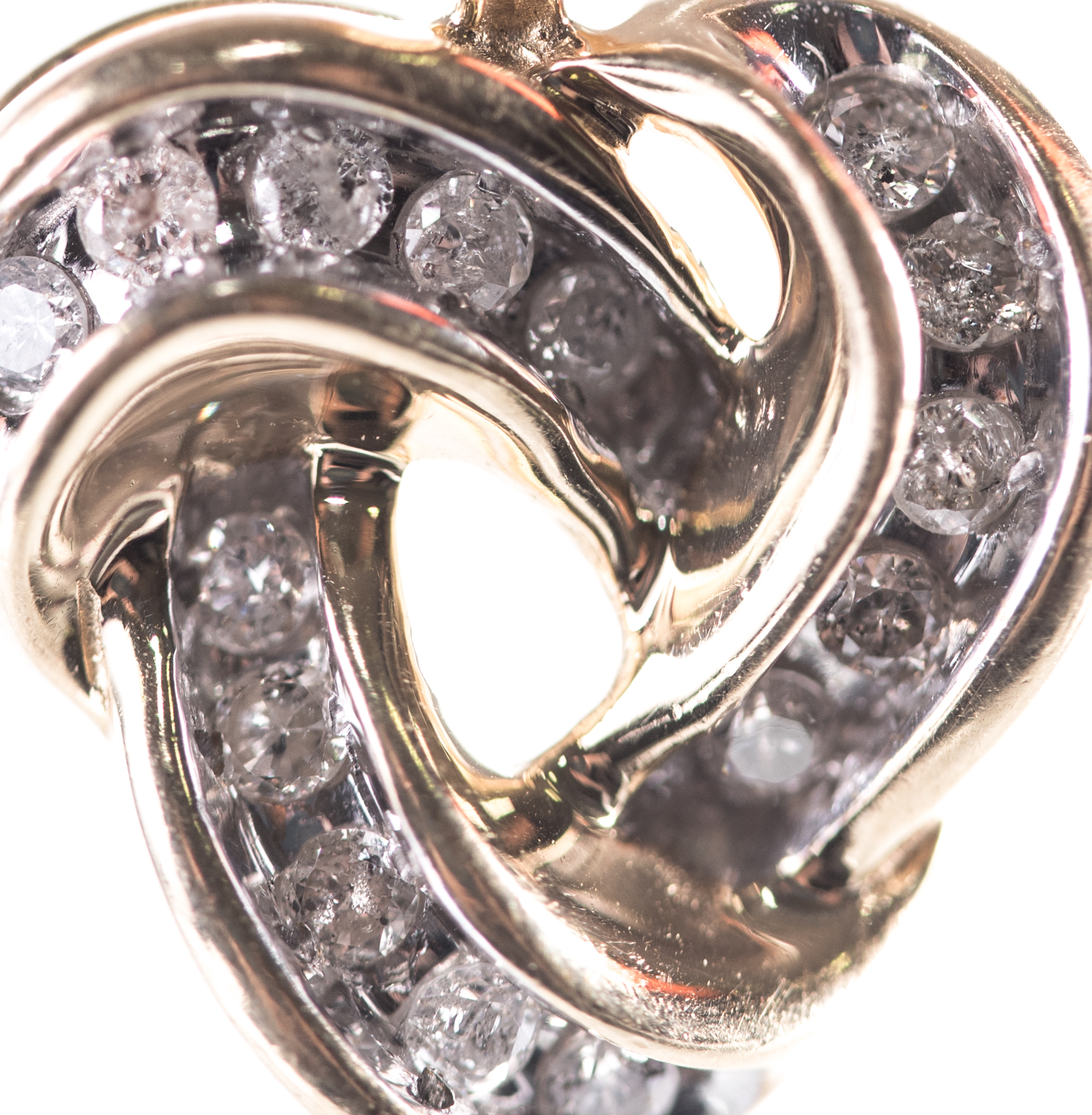 10K Yellow Gold Diamond Pendant