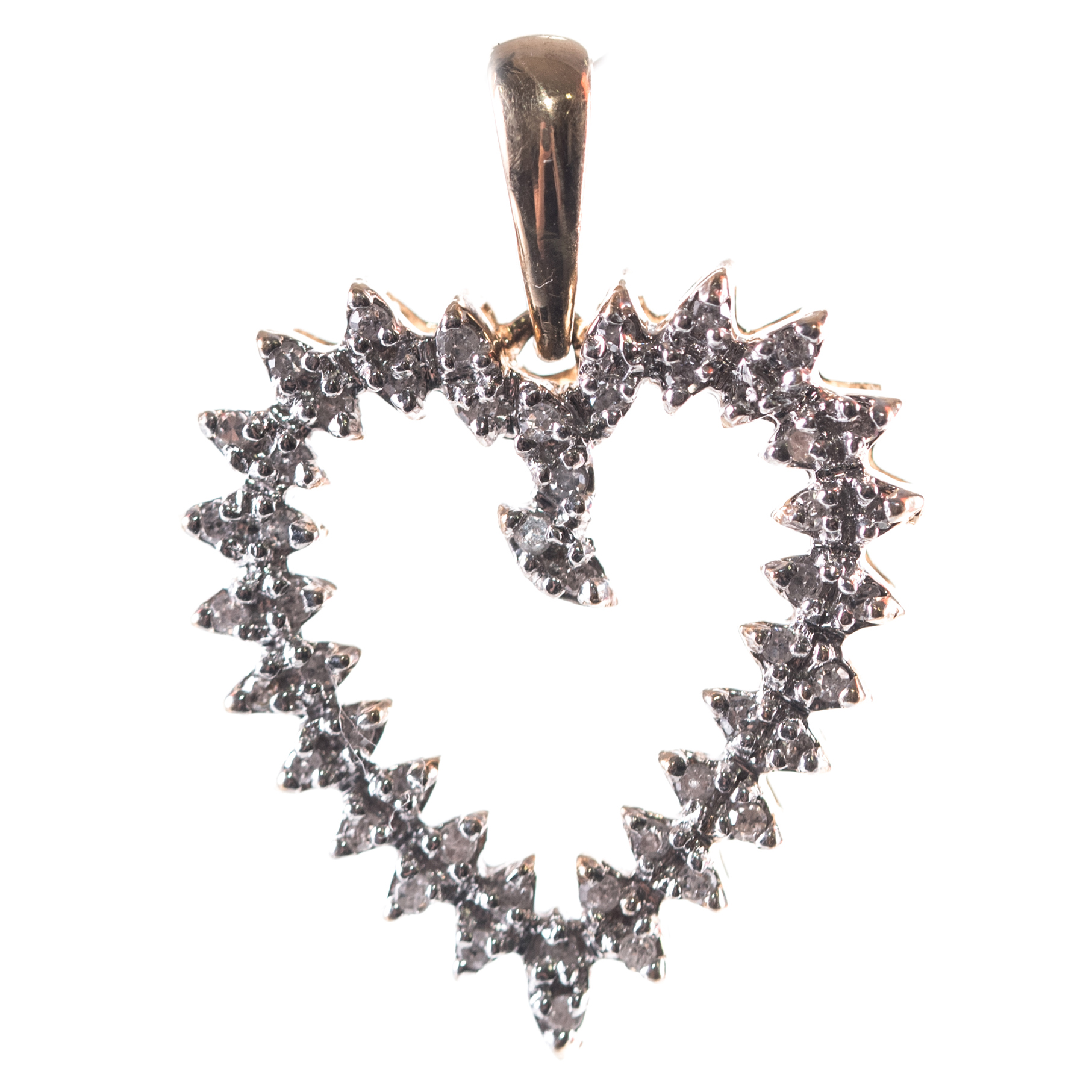 10K Yellow Gold Diamond Pendant