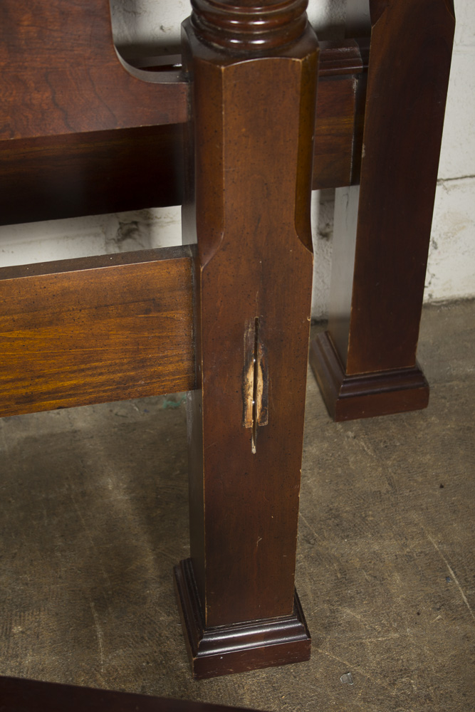 Federal Style King Size Bed Frame with Bed Steps by The Bombay Company