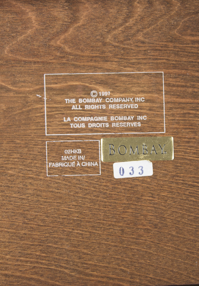 Federal Style King Size Bed Frame with Bed Steps by The Bombay Company