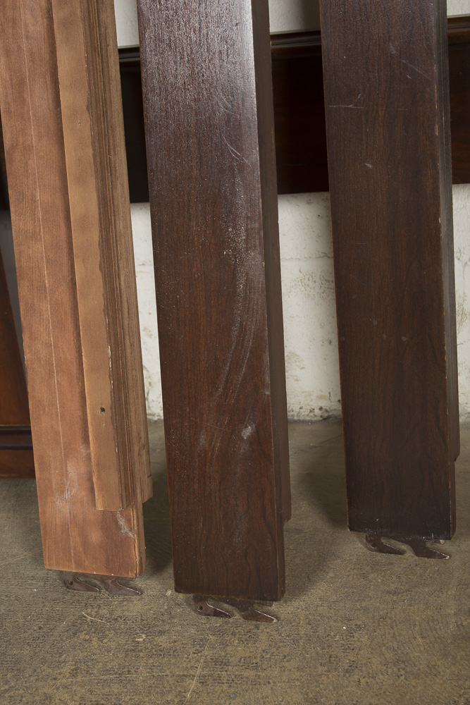 Federal Style King Size Bed Frame with Bed Steps by The Bombay Company