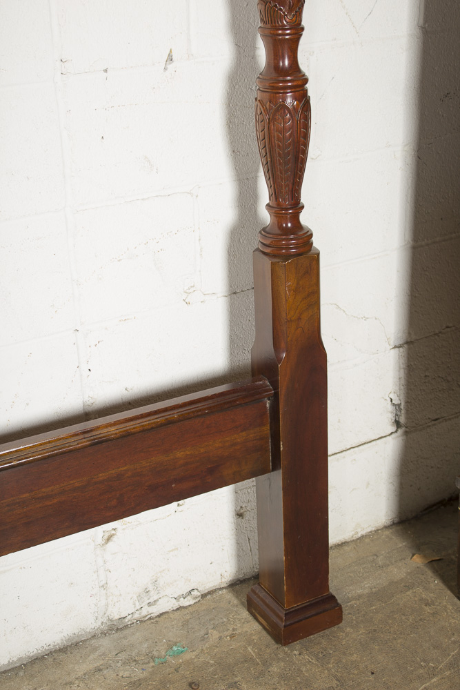 Federal Style King Size Bed Frame with Bed Steps by The Bombay Company