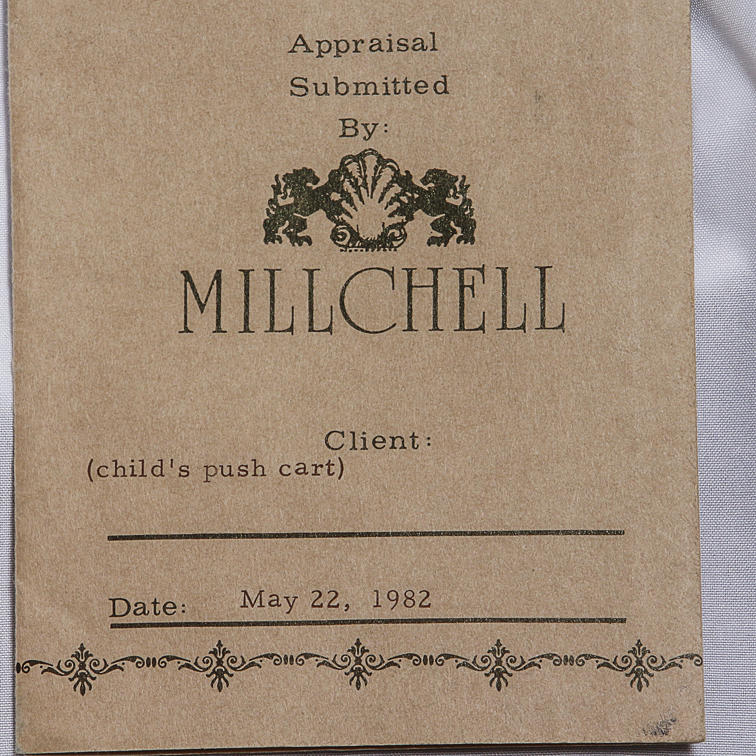 Late 19th Century Child's Pull Cart