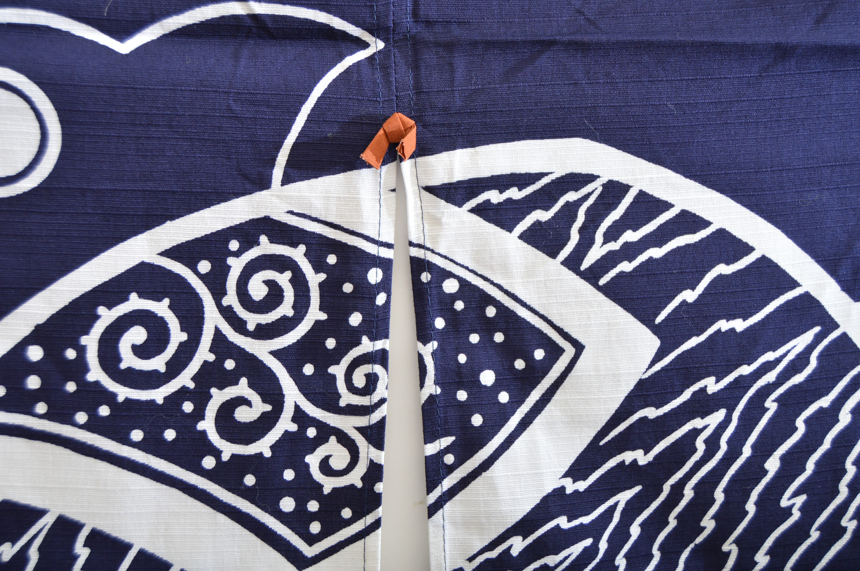 Pair of Japanese Indigo Noren Curtains