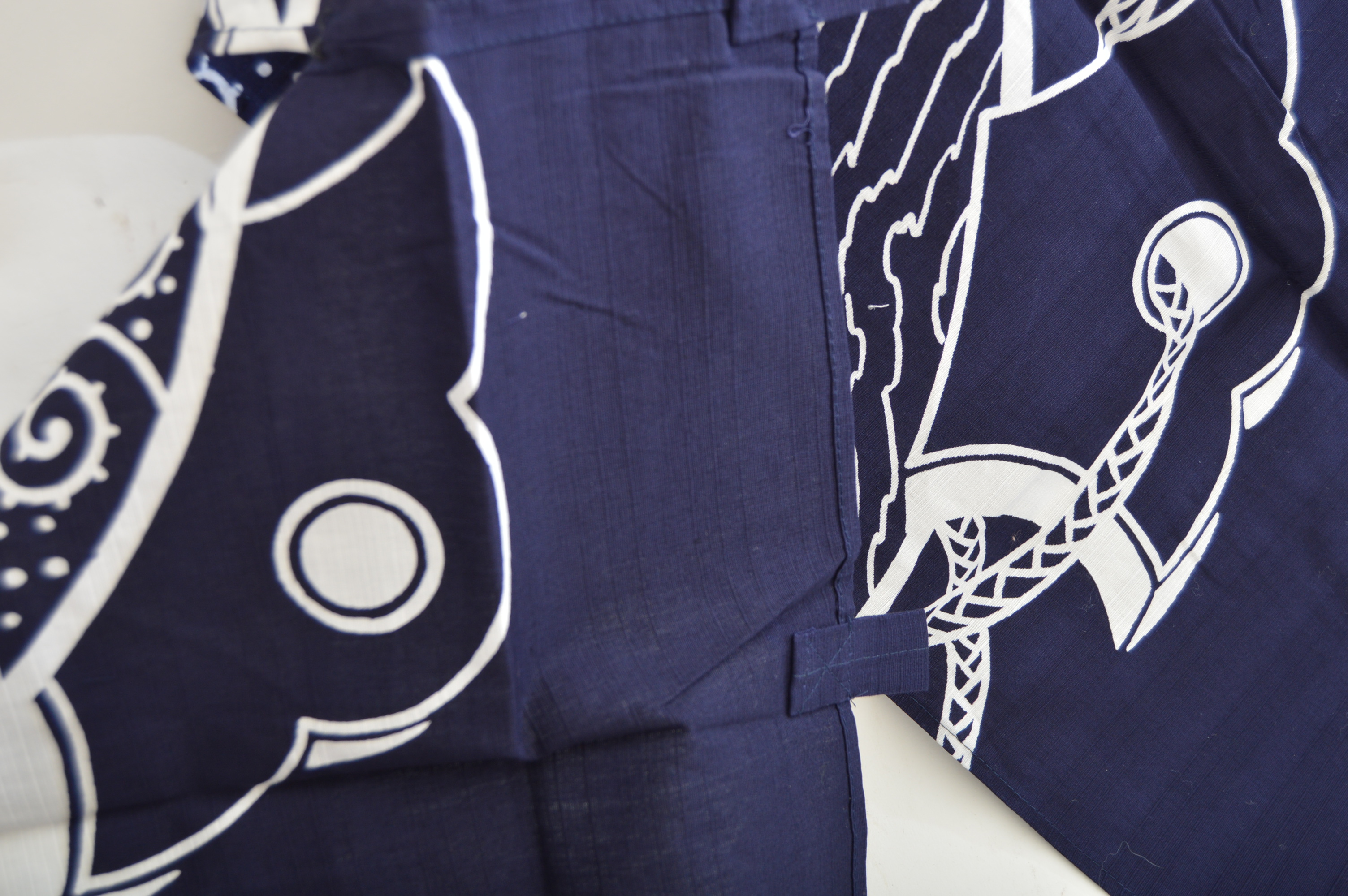 Pair of Japanese Indigo Noren Curtains