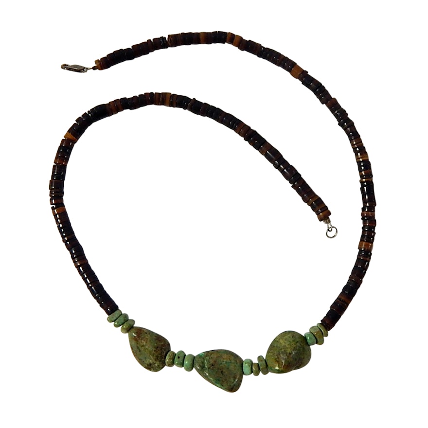 18" Earthenware Beaded Necklace