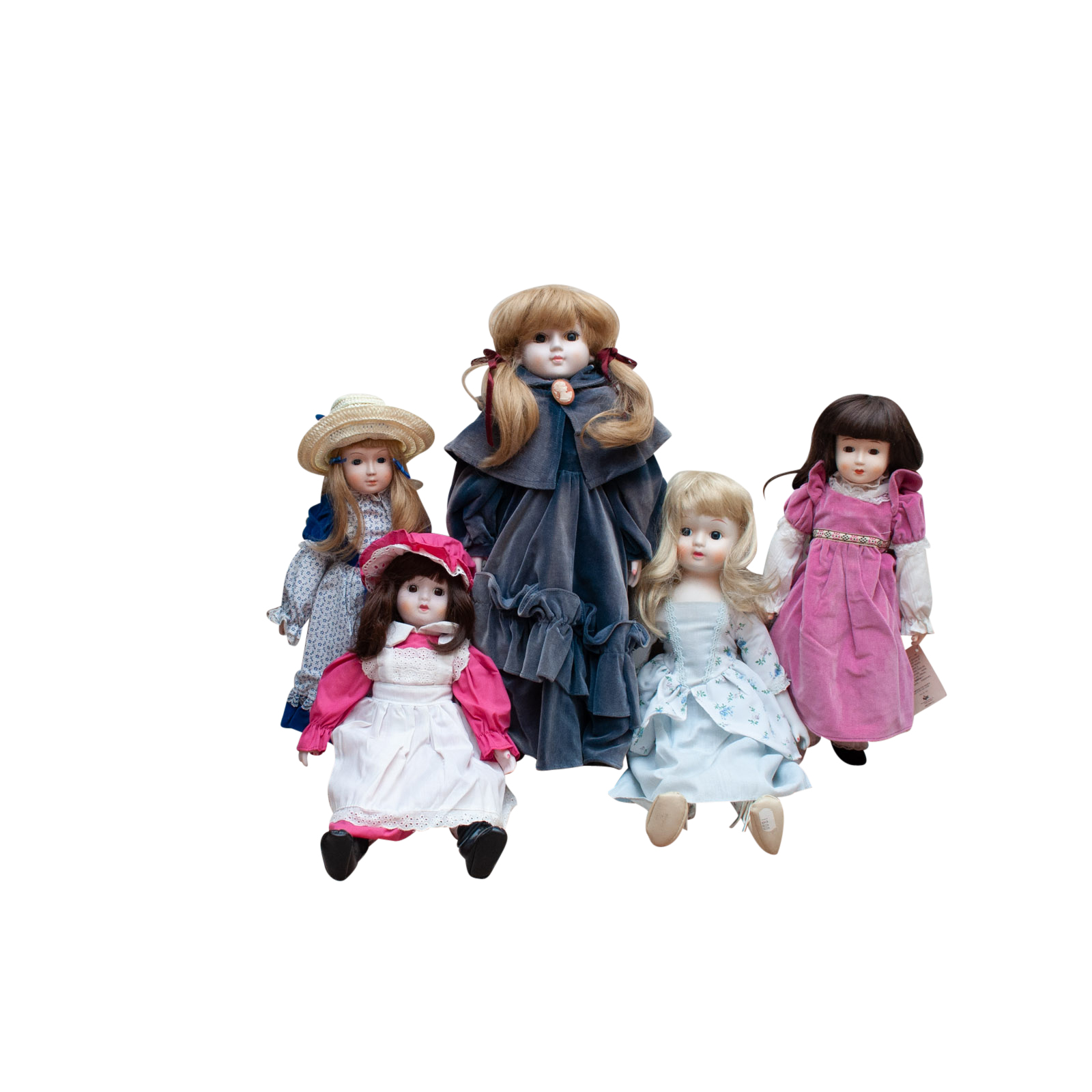 Vintage Porcelain Dolls Including Nostalgic and Yesterday's Children