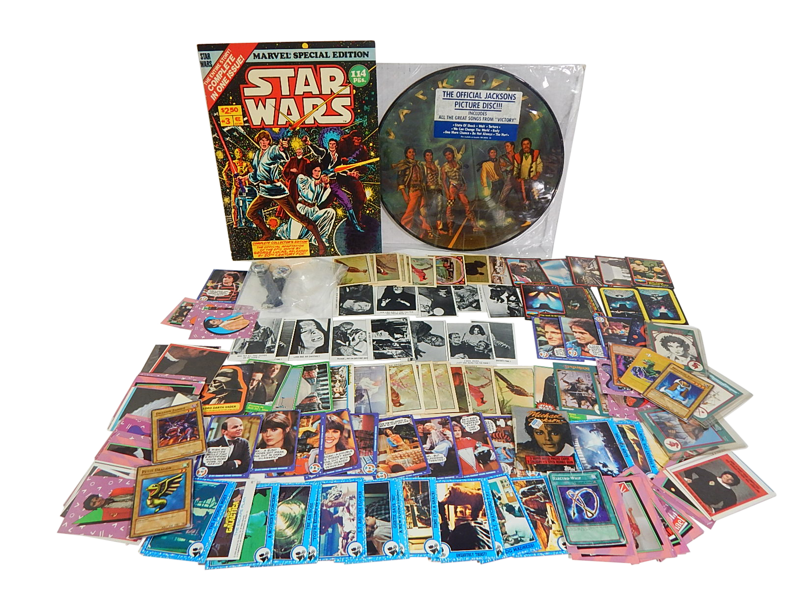 Star Wars Collectibles, Non-Sport Cards, 1984 CBS Michael Jackson Album,More