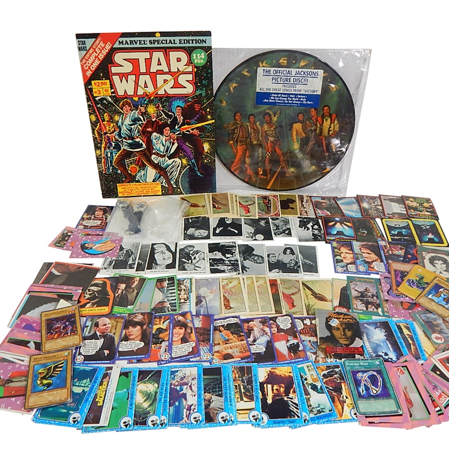 Star Wars Collectibles, Non-Sport Cards, 1984 CBS Michael Jackson Album,More