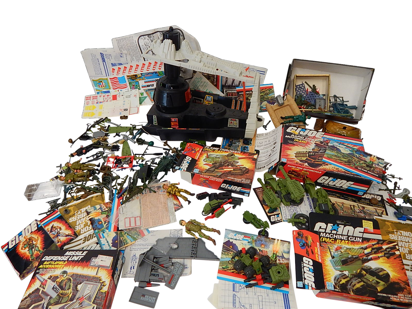 1980 Star Wars Command Center, GI Joe Toys with Original Boxes