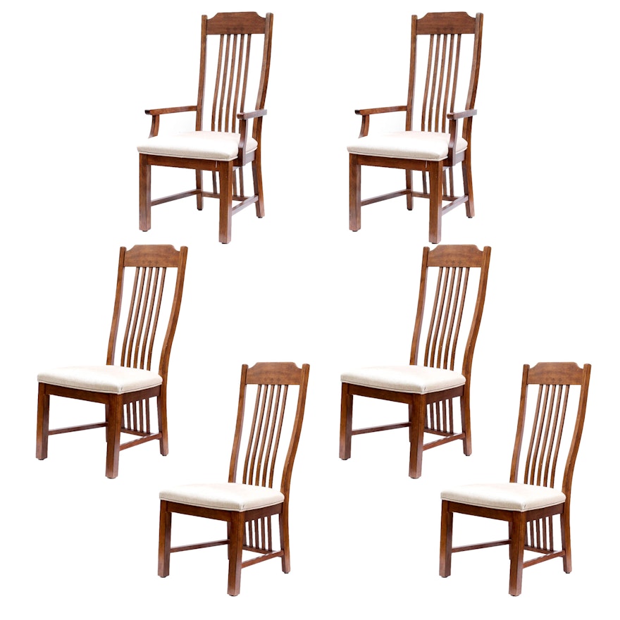 Mission Inspired Oak Dining Chairs