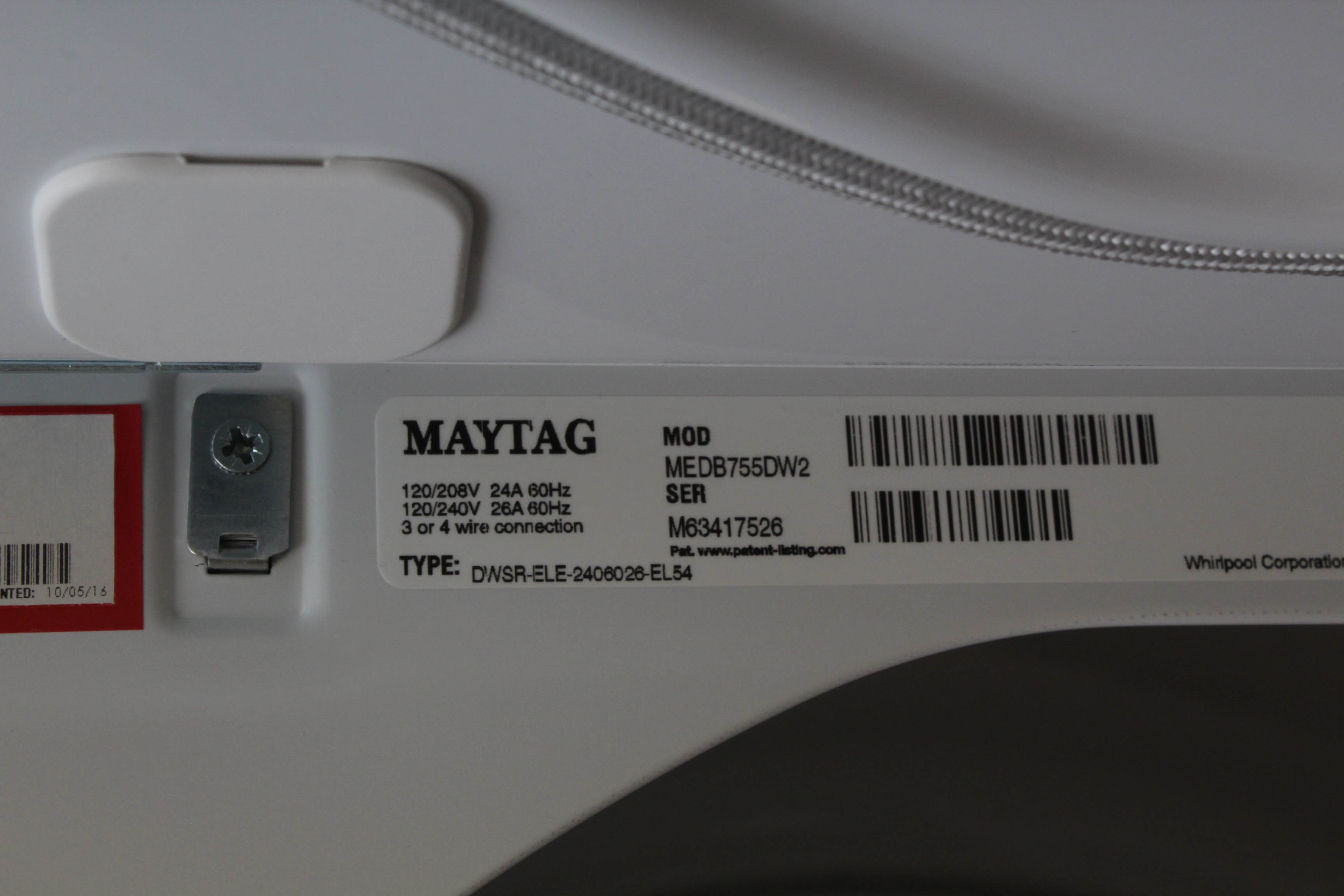 Maytag Bravos XL Dryer with Steam