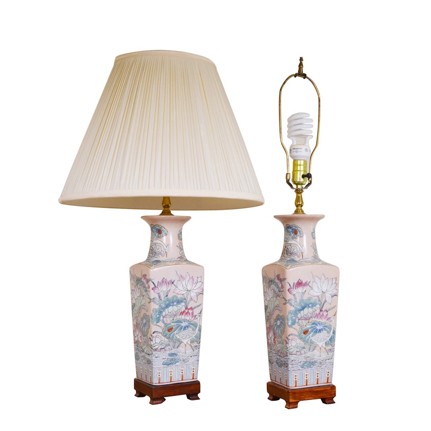 Asian Style Ceramic Table Lamps