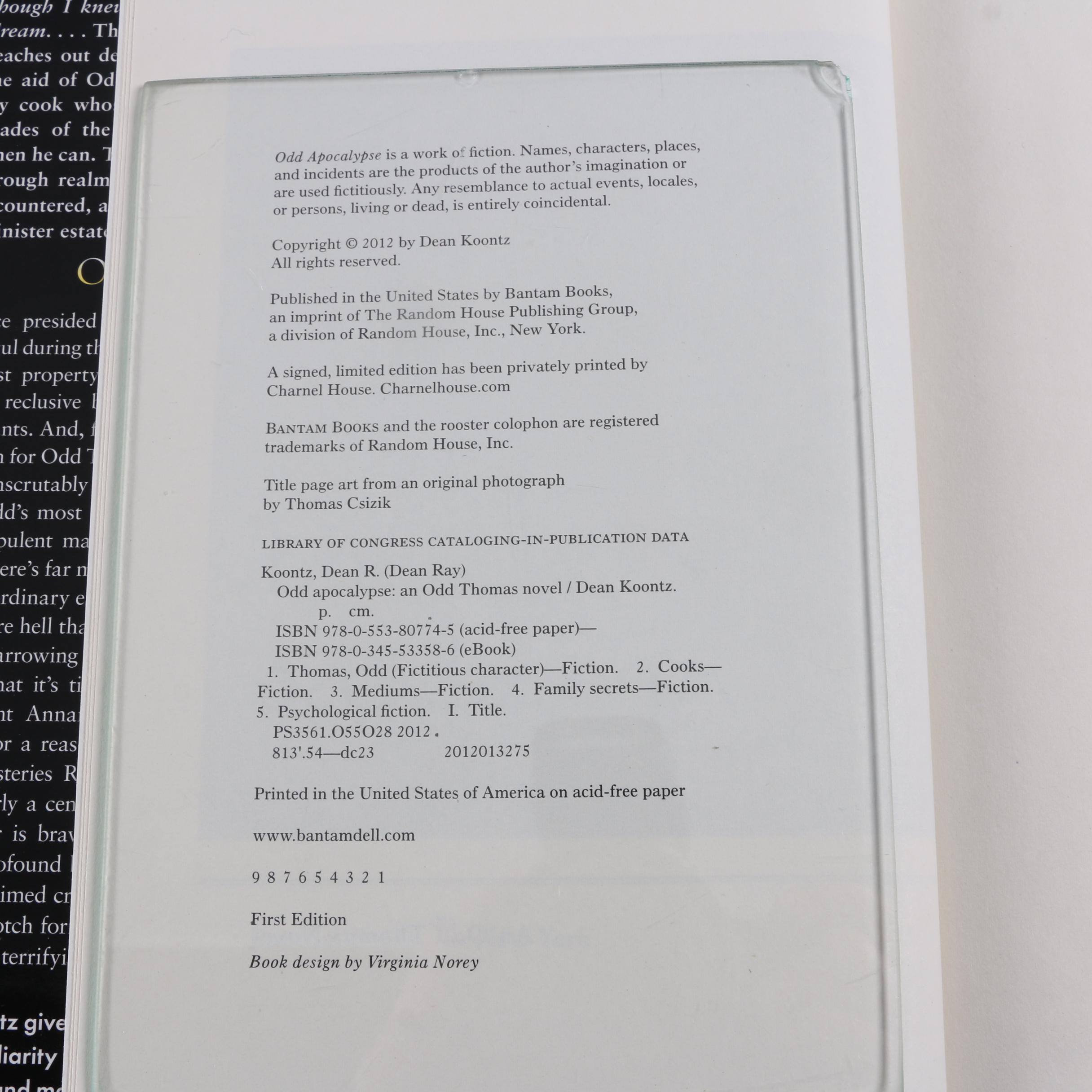 Signed Thriller Novels including Clancy, Koontz, and Patterson