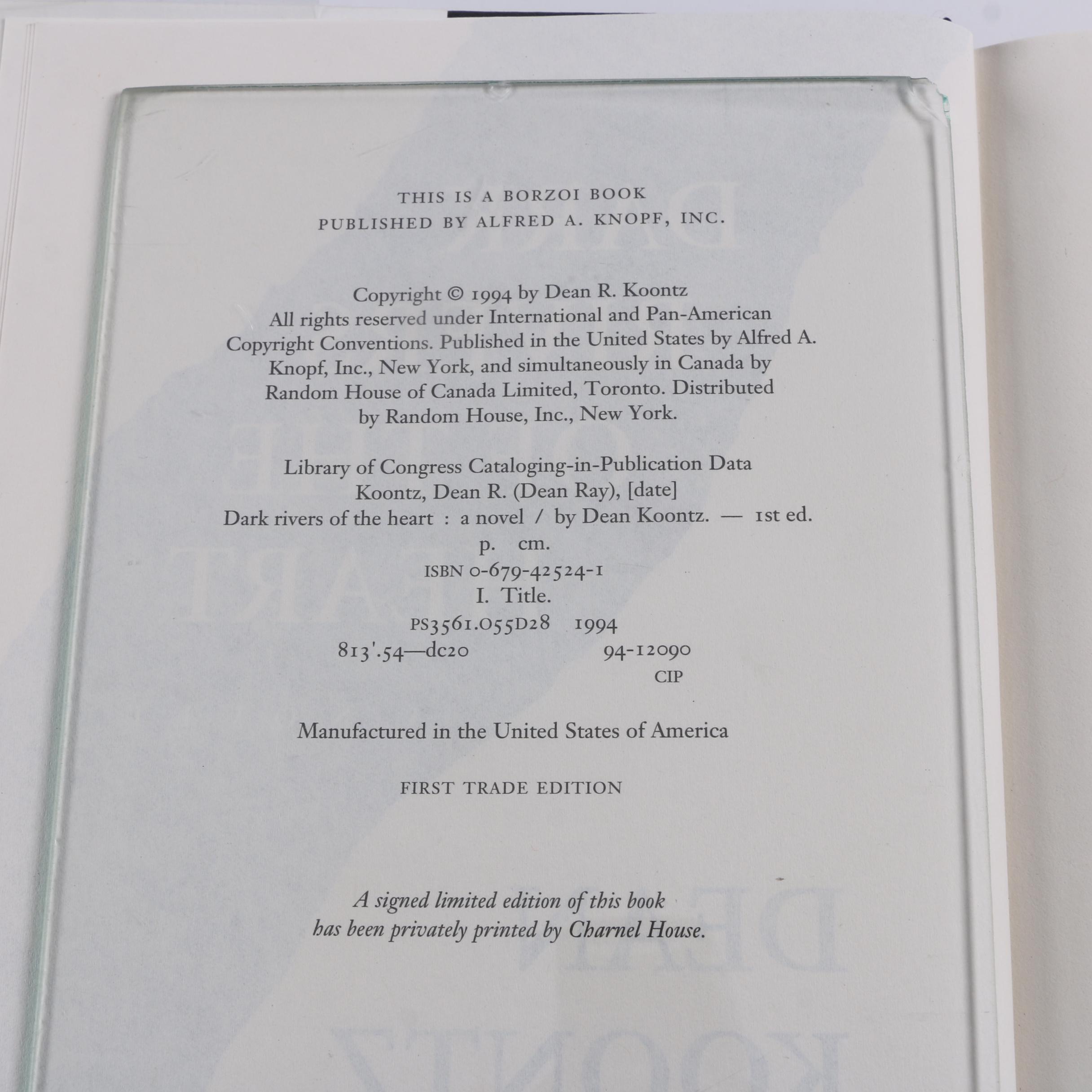 Signed Thriller Novels including Clancy, Koontz, and Patterson