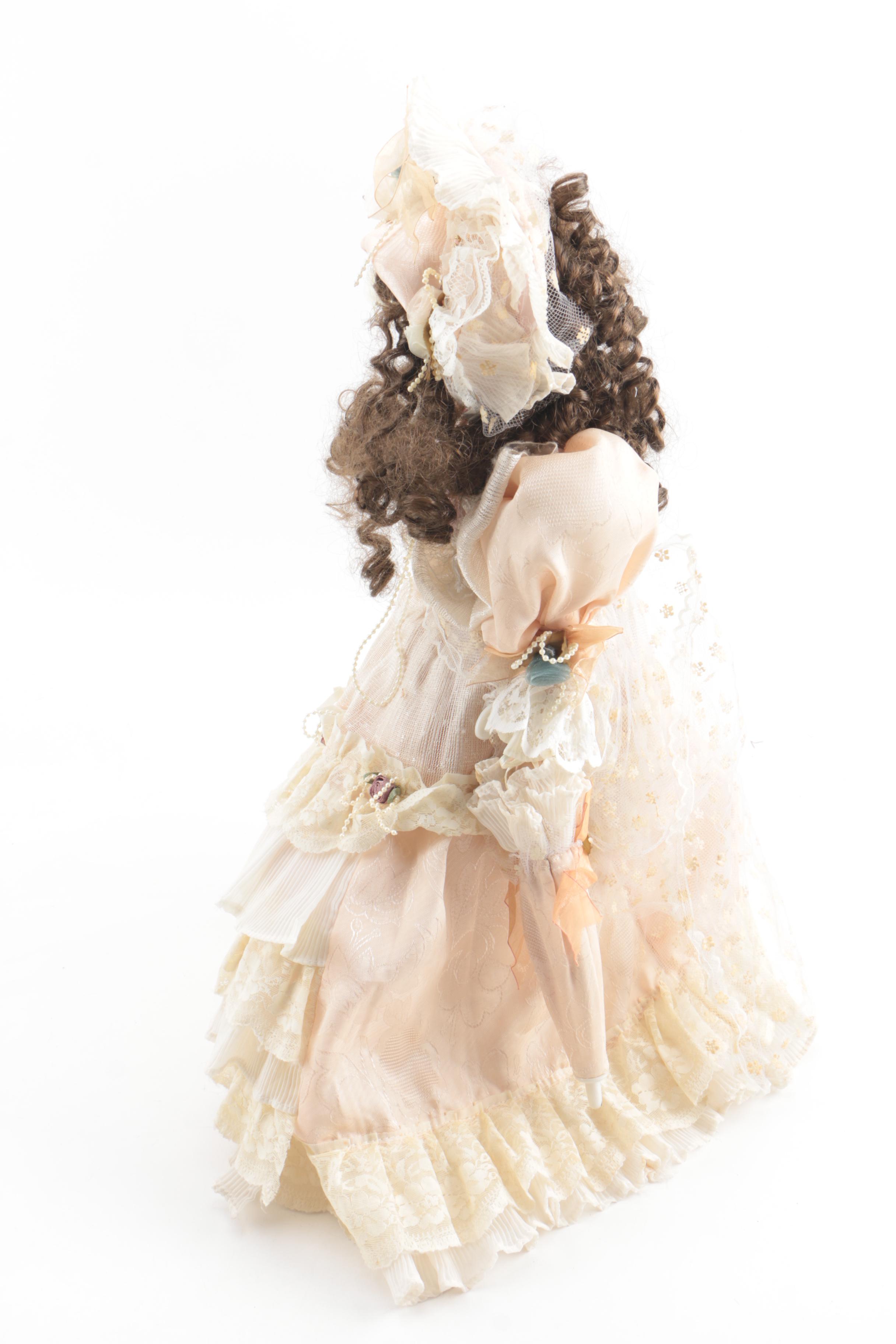 Kish Golden Palace "Victorian Angel" and NSJF Porcelain Dolls