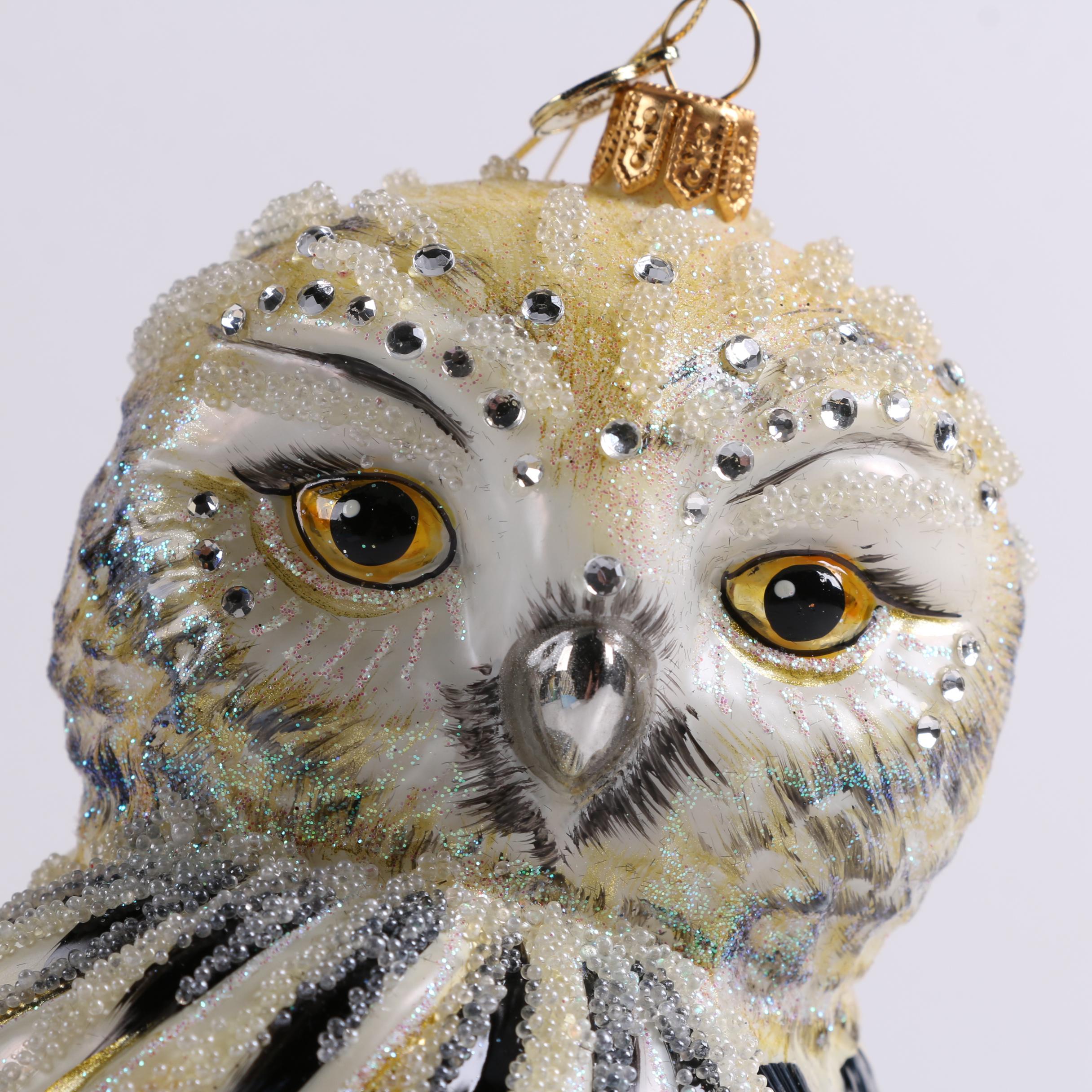 MacKenzie-Childs "Courtly Check" Plates and Owl Ornament