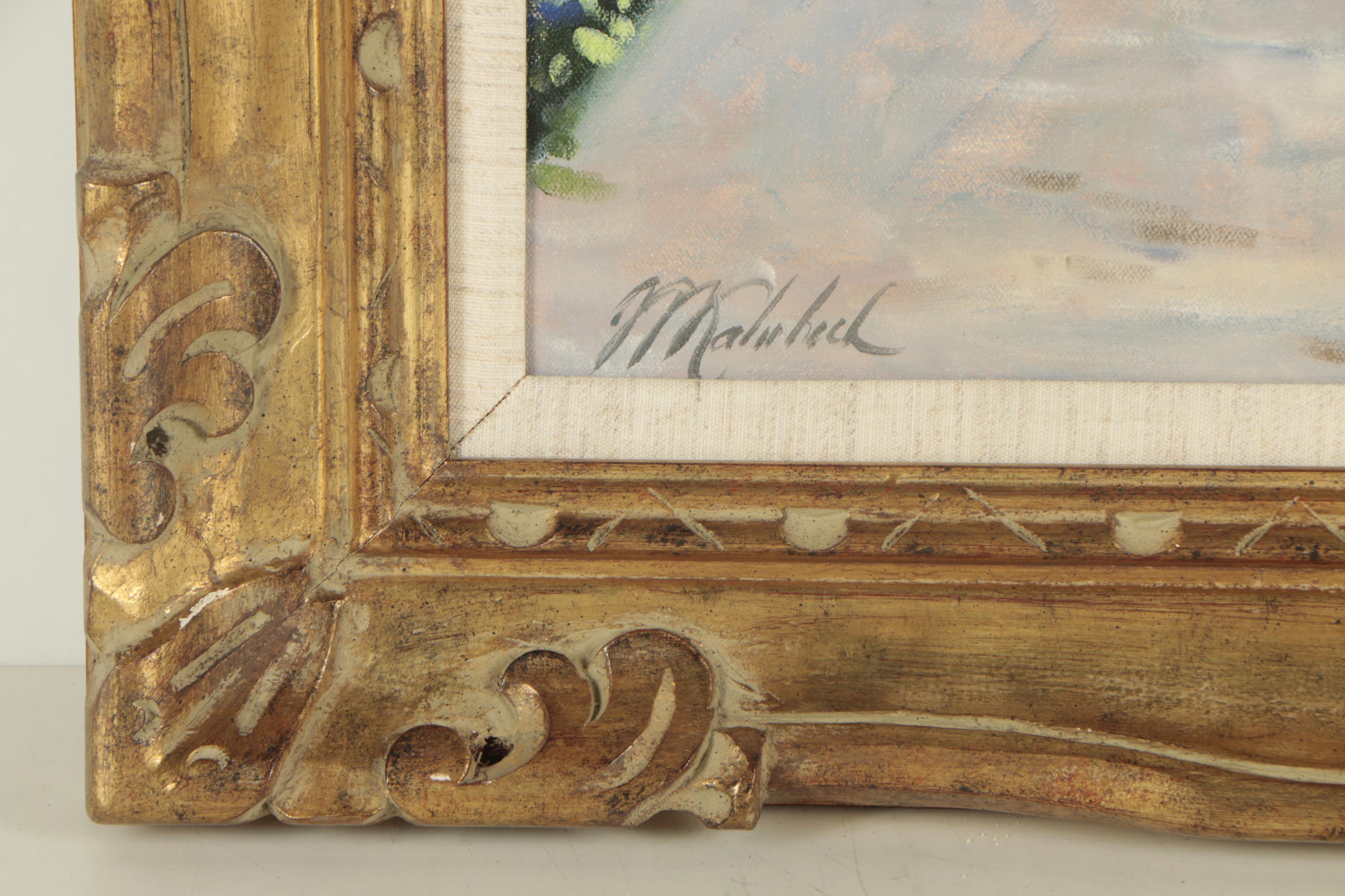 Francis T. Kalmbach Oil Painting "San Francisco Primroses"