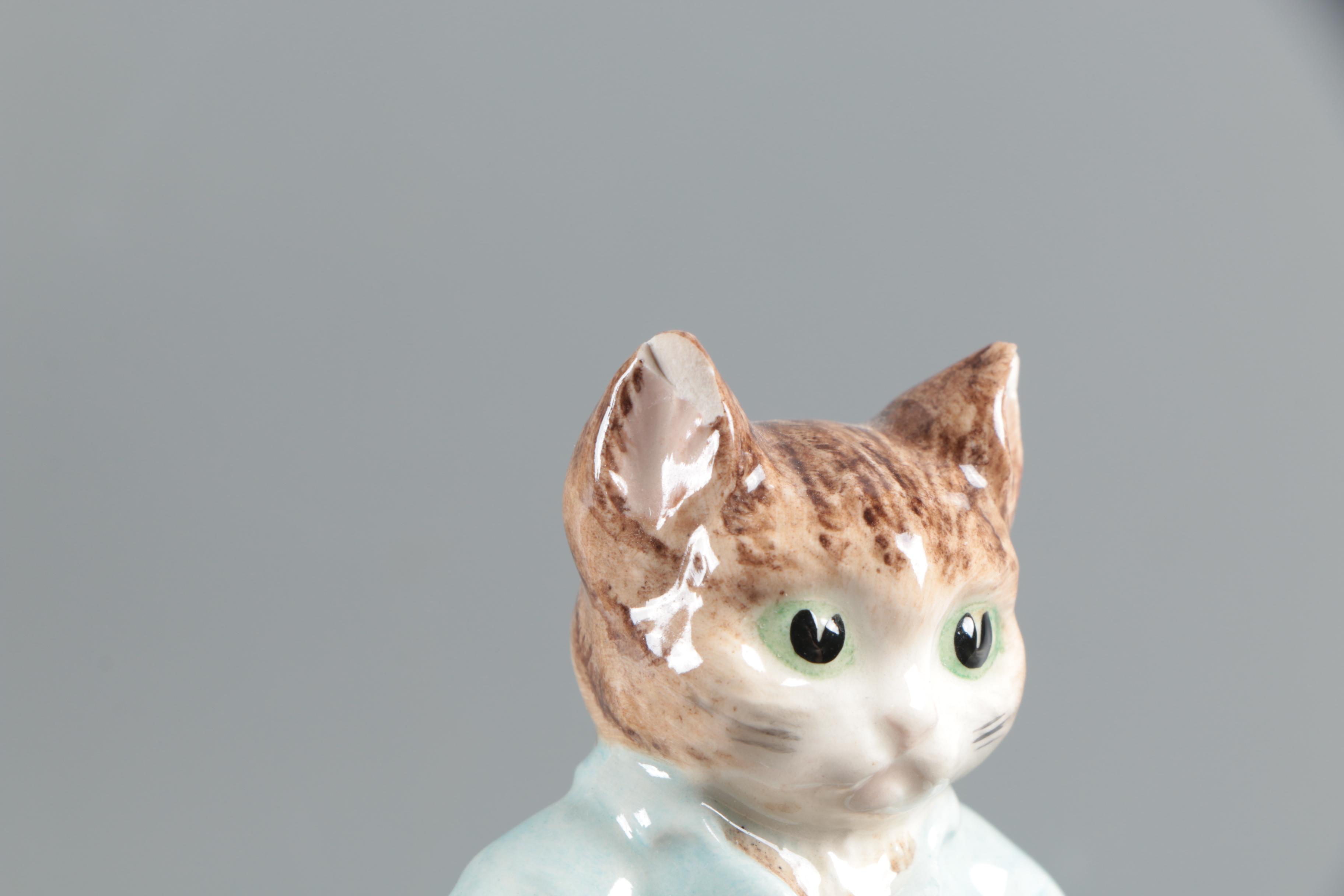 Ceramic Royal Albert Beatrix Potter Figurines Including Beswick "Tom Kitten"