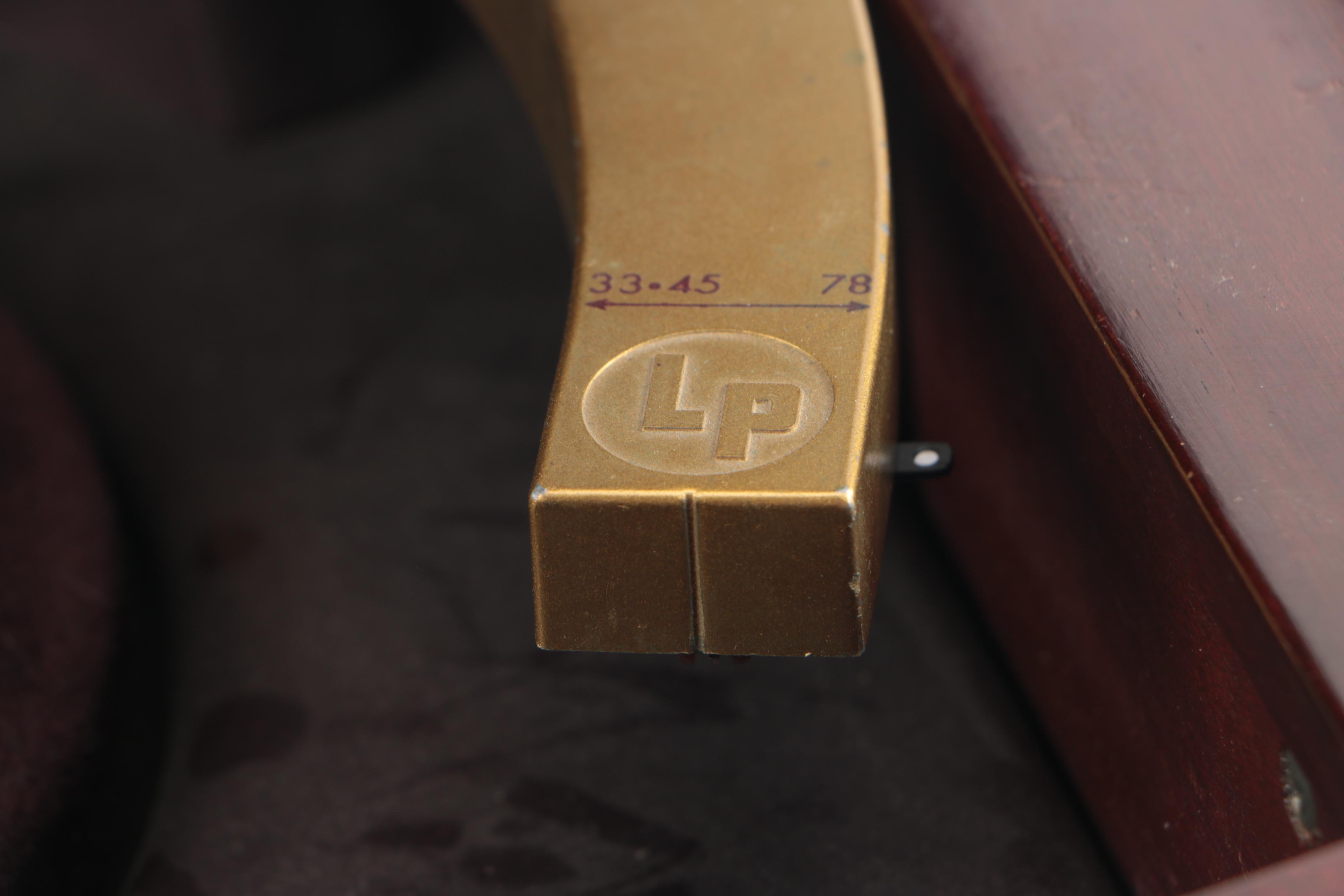 Vintage Columbia 360 Mahogany Three-Speed Mono Phonograph