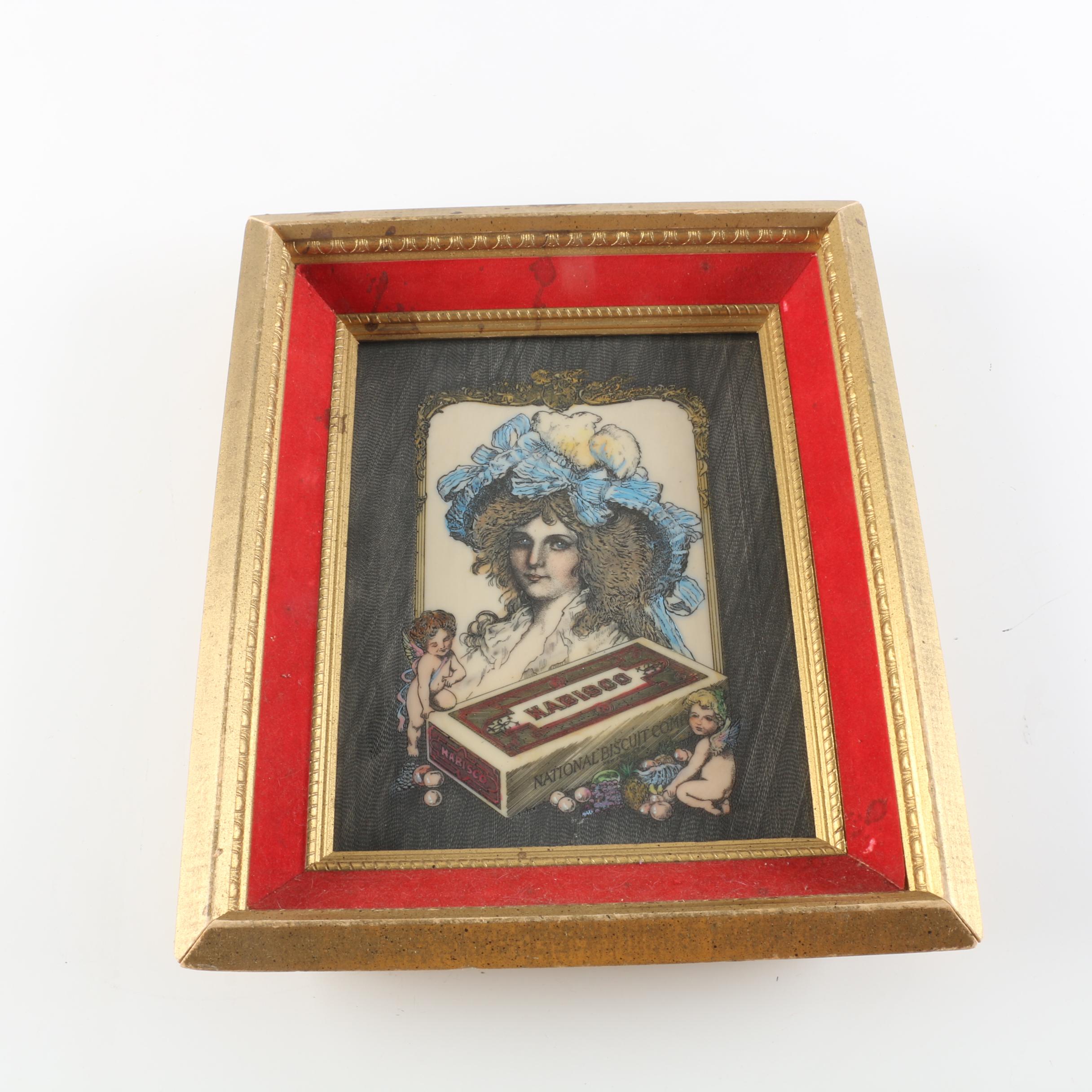 Hand Painted Resin Nabisco Advertisement