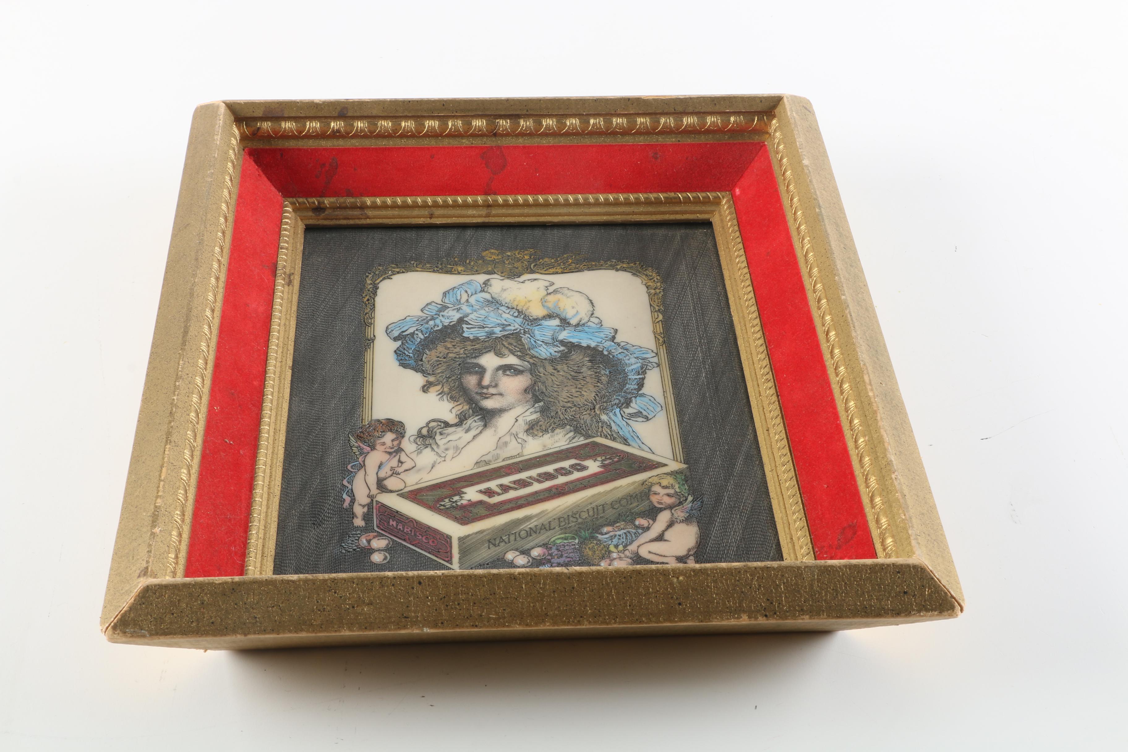 Hand Painted Resin Nabisco Advertisement