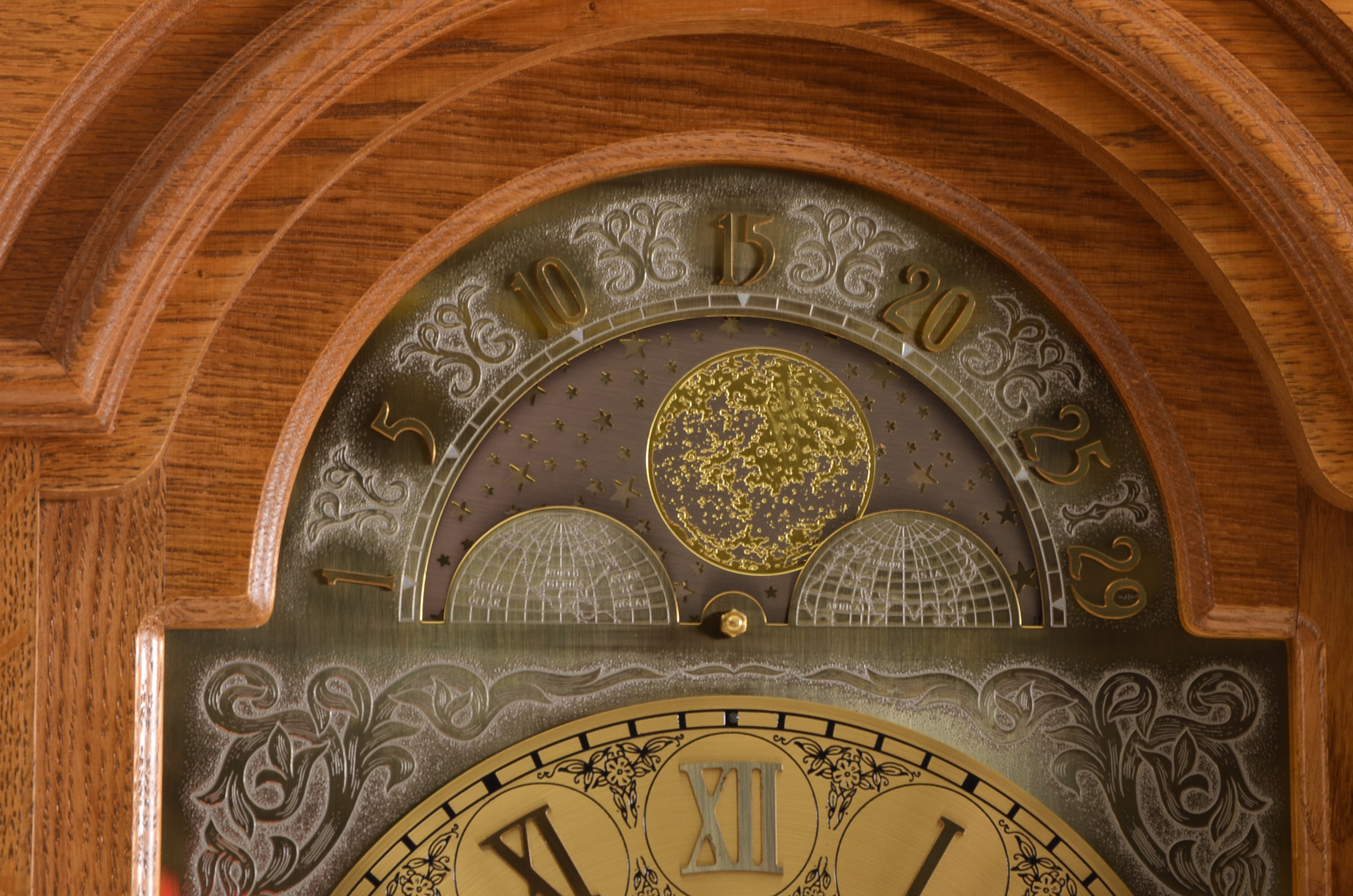 Black Forest Oak Grandfather Clock