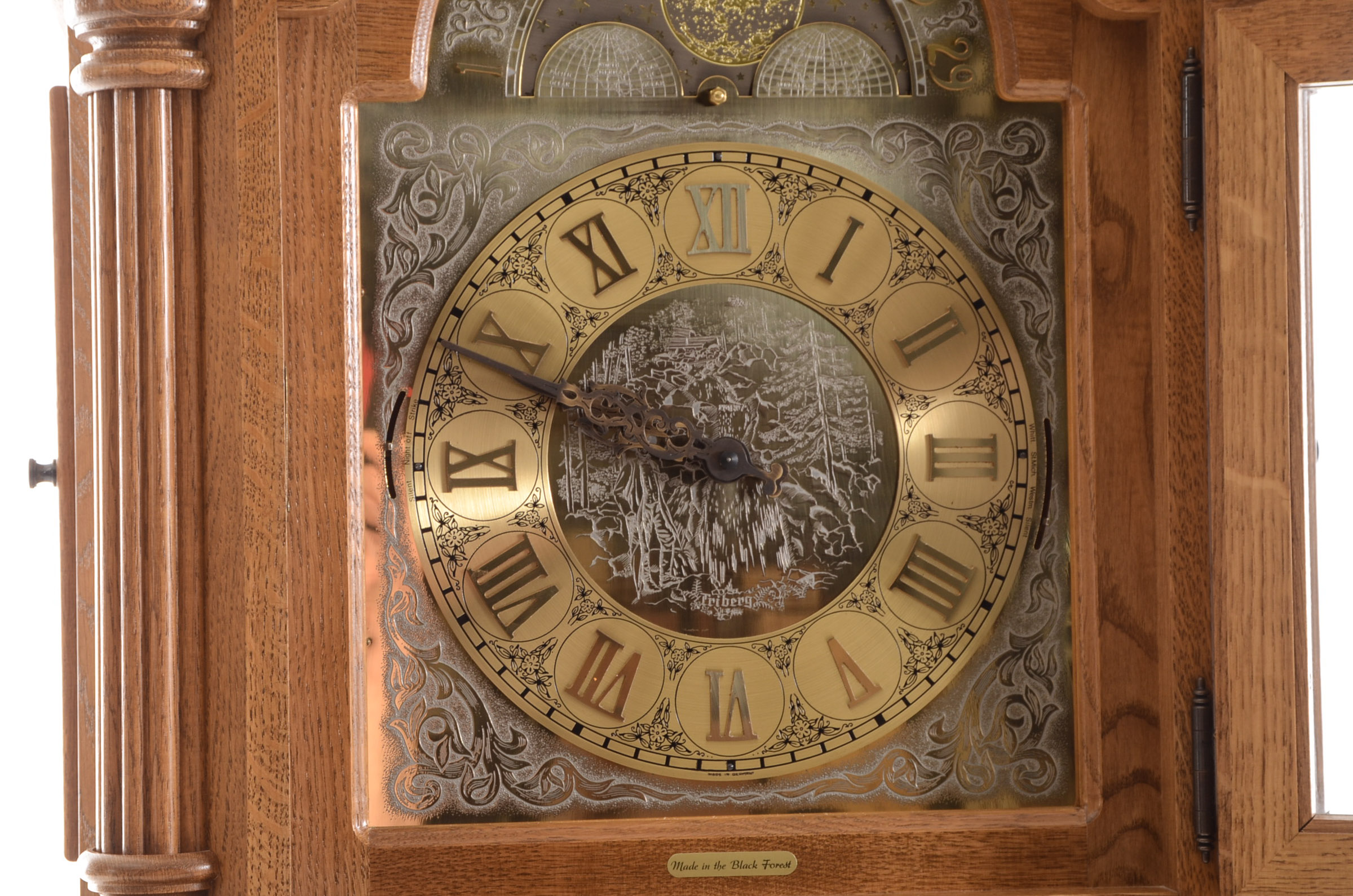 Black Forest Oak Grandfather Clock