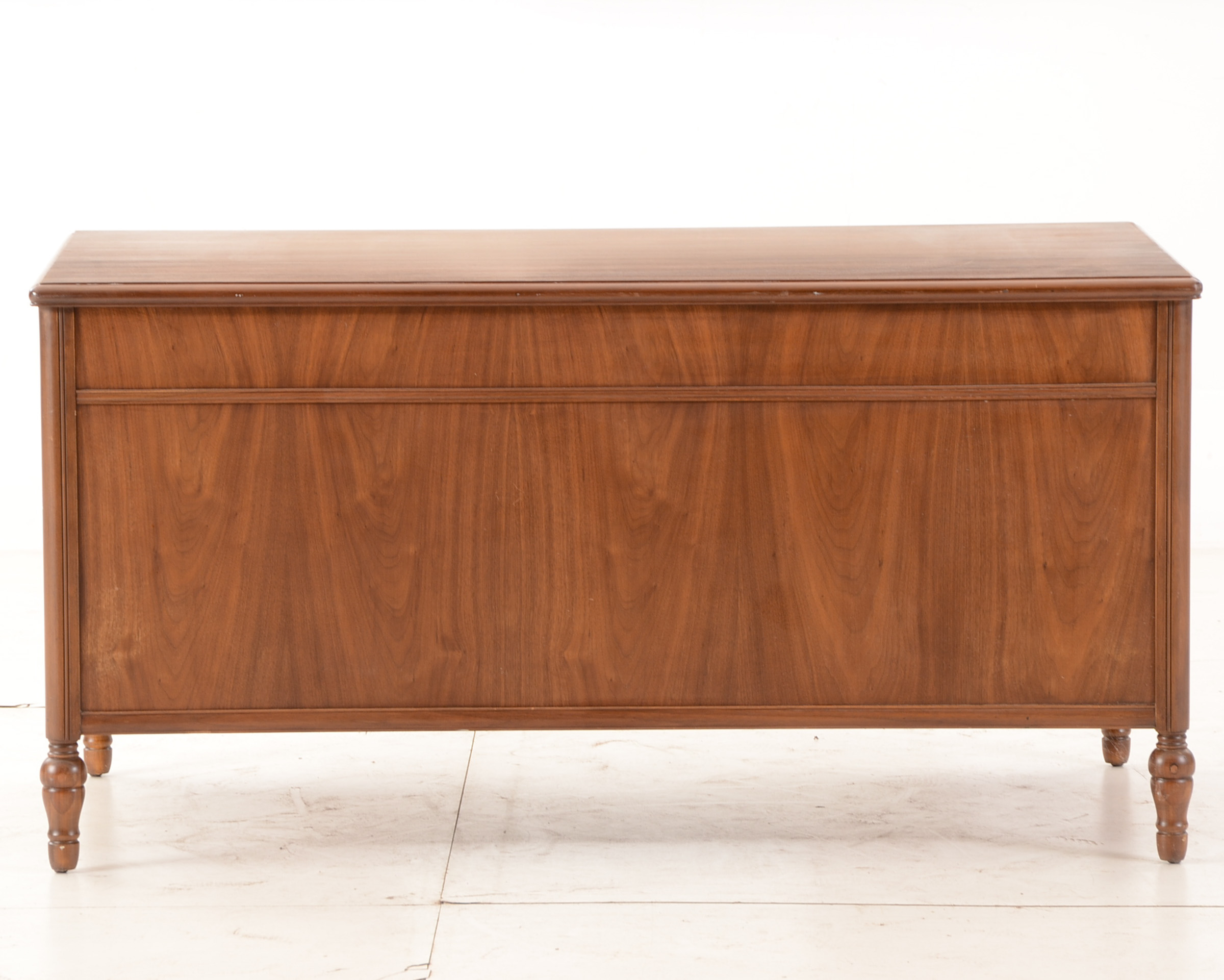 Walnut Kneehole Desk by Shelbyville Desk Company