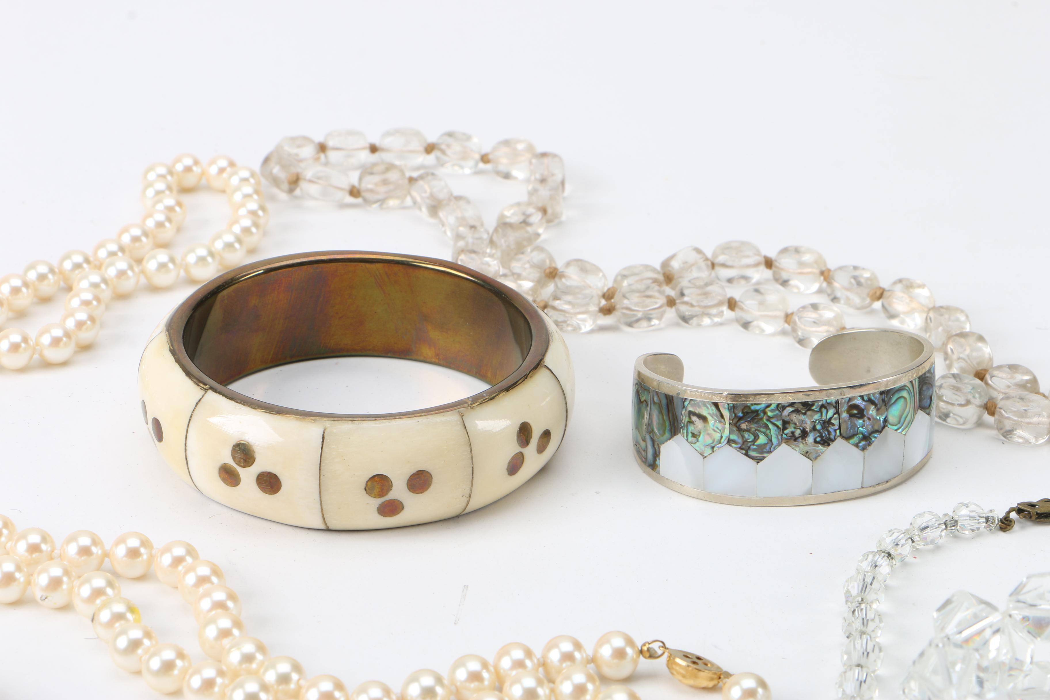 Jewelry Assortment Including Imitation Opal, Imitation Pearl and Trifari