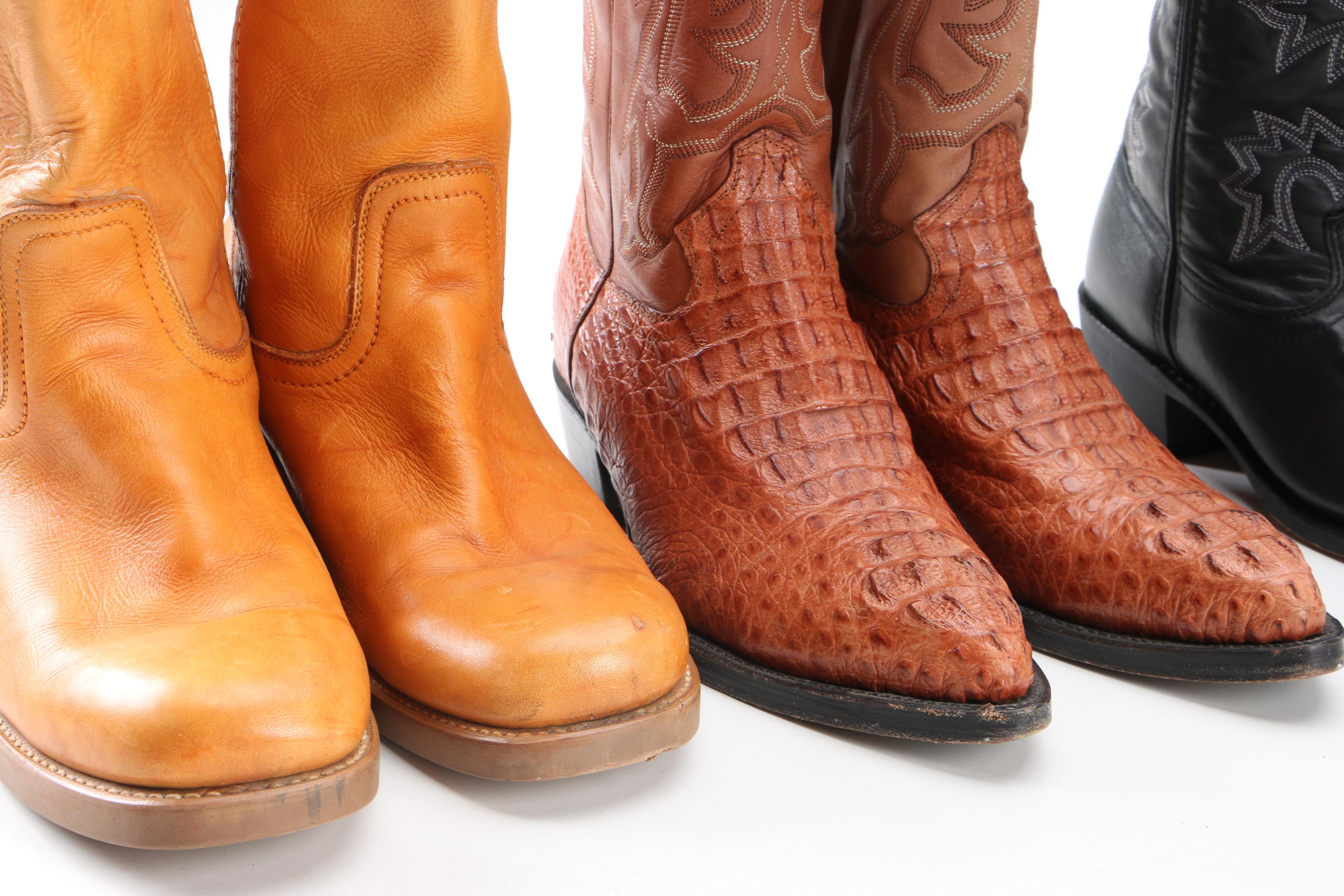 Men's Western Boots Including Alligator Skin