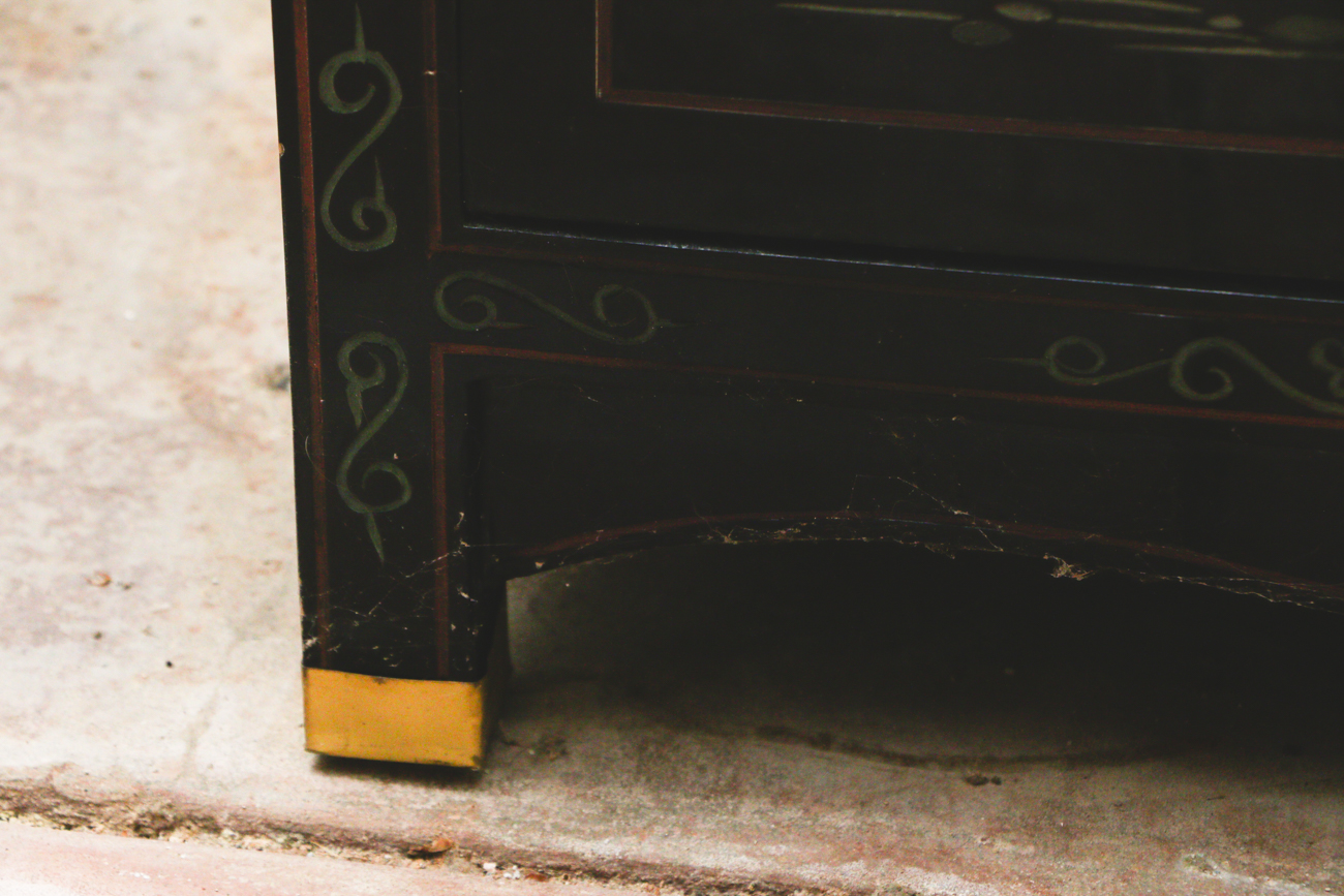 Chinoiserie Painted Side Cabinet