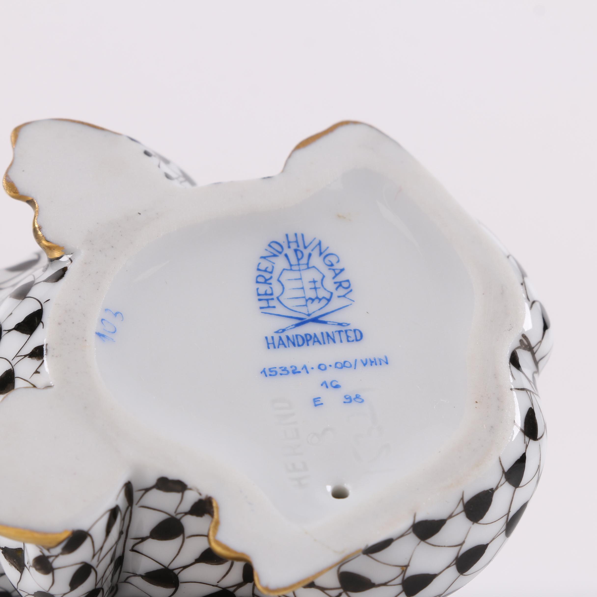 Herend Hungary Hand-Painted Porcelain "Frog Toad" Figurine