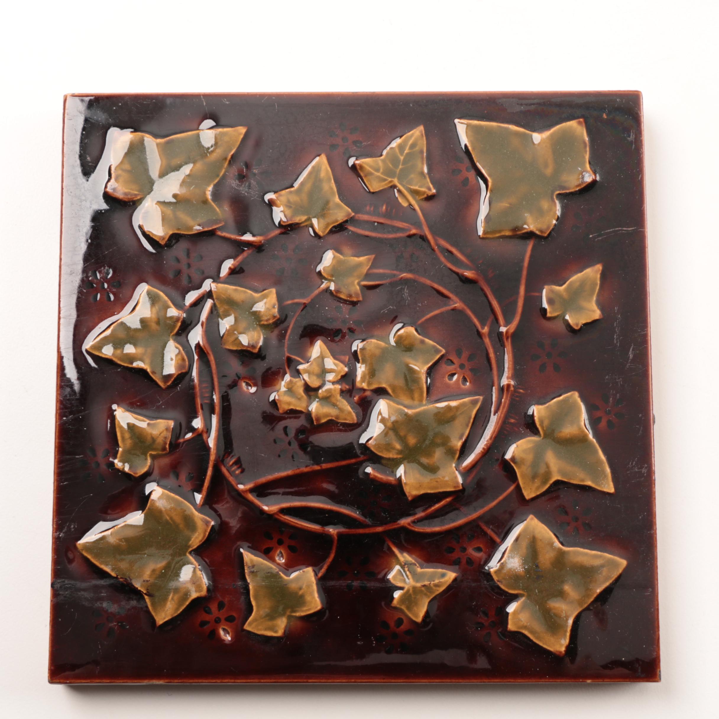 Fifteen Minton Arts and Crafts Glazed Ceramic Tiles, Late 19th Century