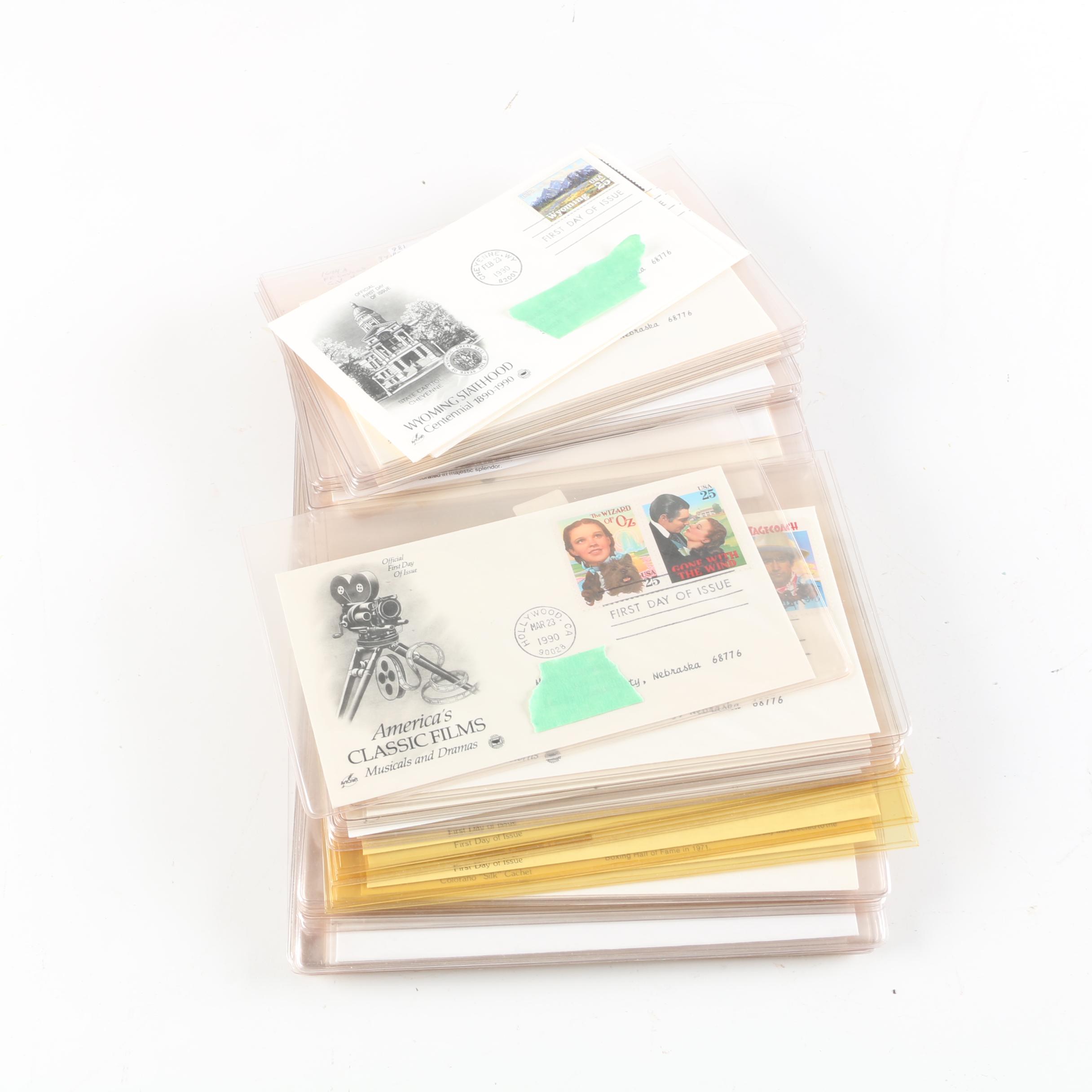 1990s Postal First Day Covers Including Alexander Calder, Olympics, and More