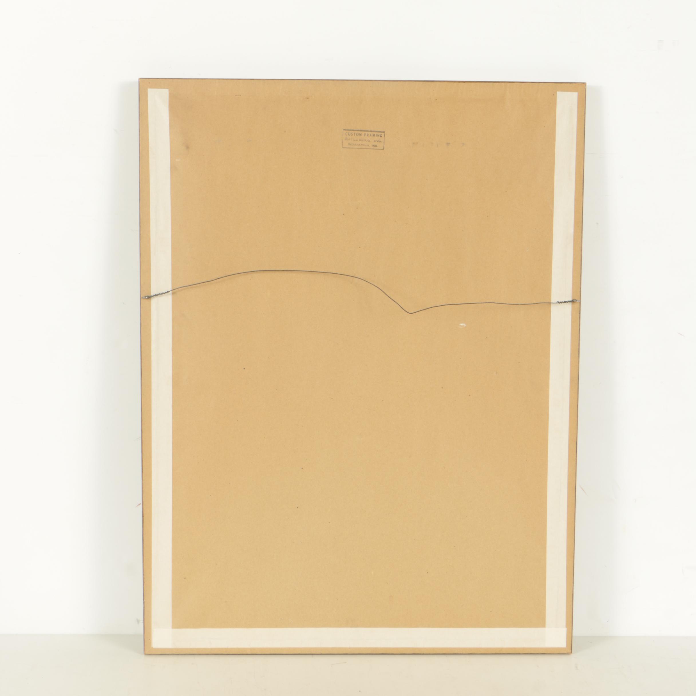 Hand-Painted Scratchboard Drawing