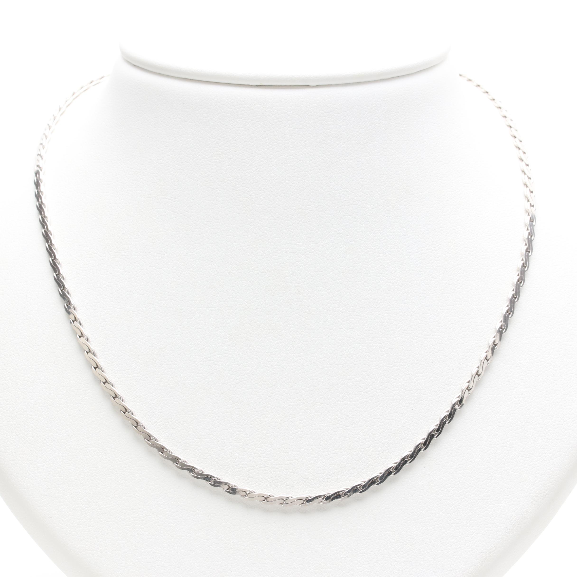 Italian Sterling Silver Chain Necklace