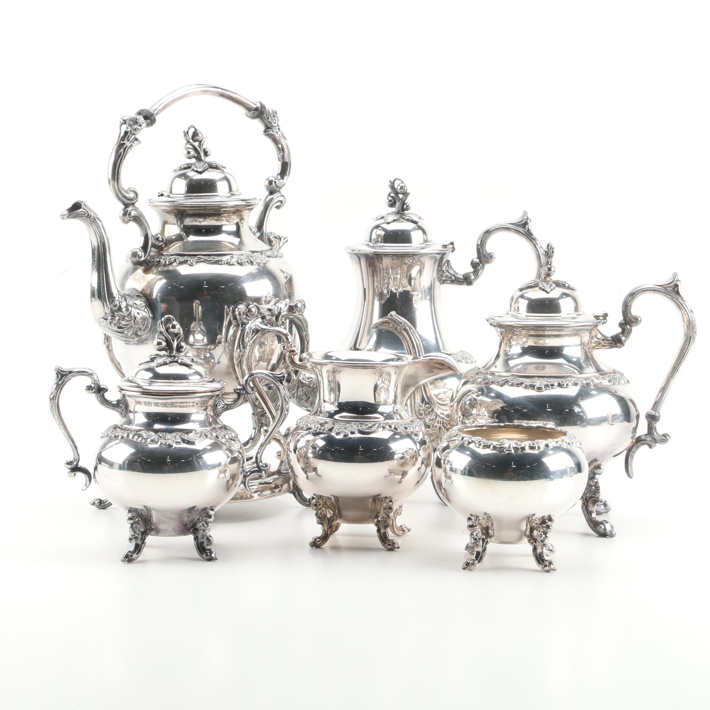 Vintage Sheridan Silver Co. Silver Plate Tea and Coffee Service Set