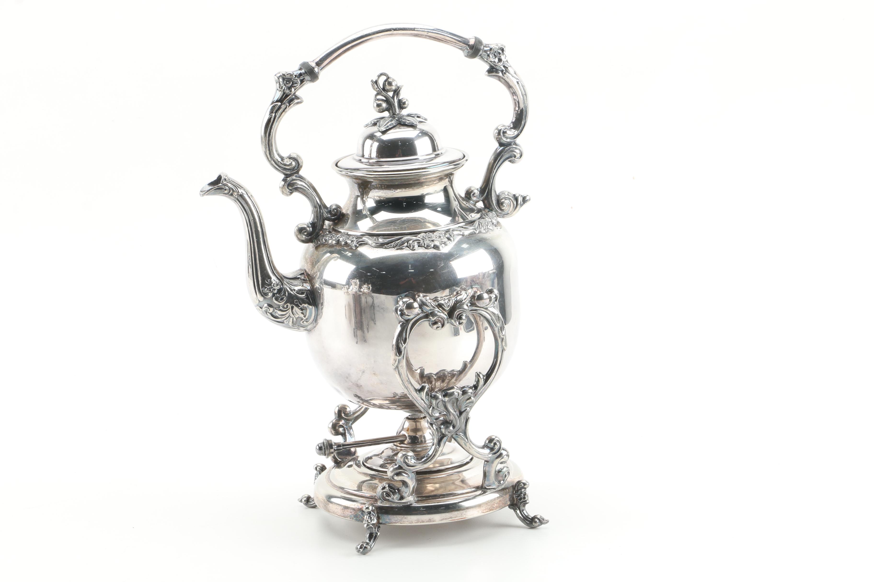 Vintage Sheridan Silver Co. Silver Plate Tea and Coffee Service Set