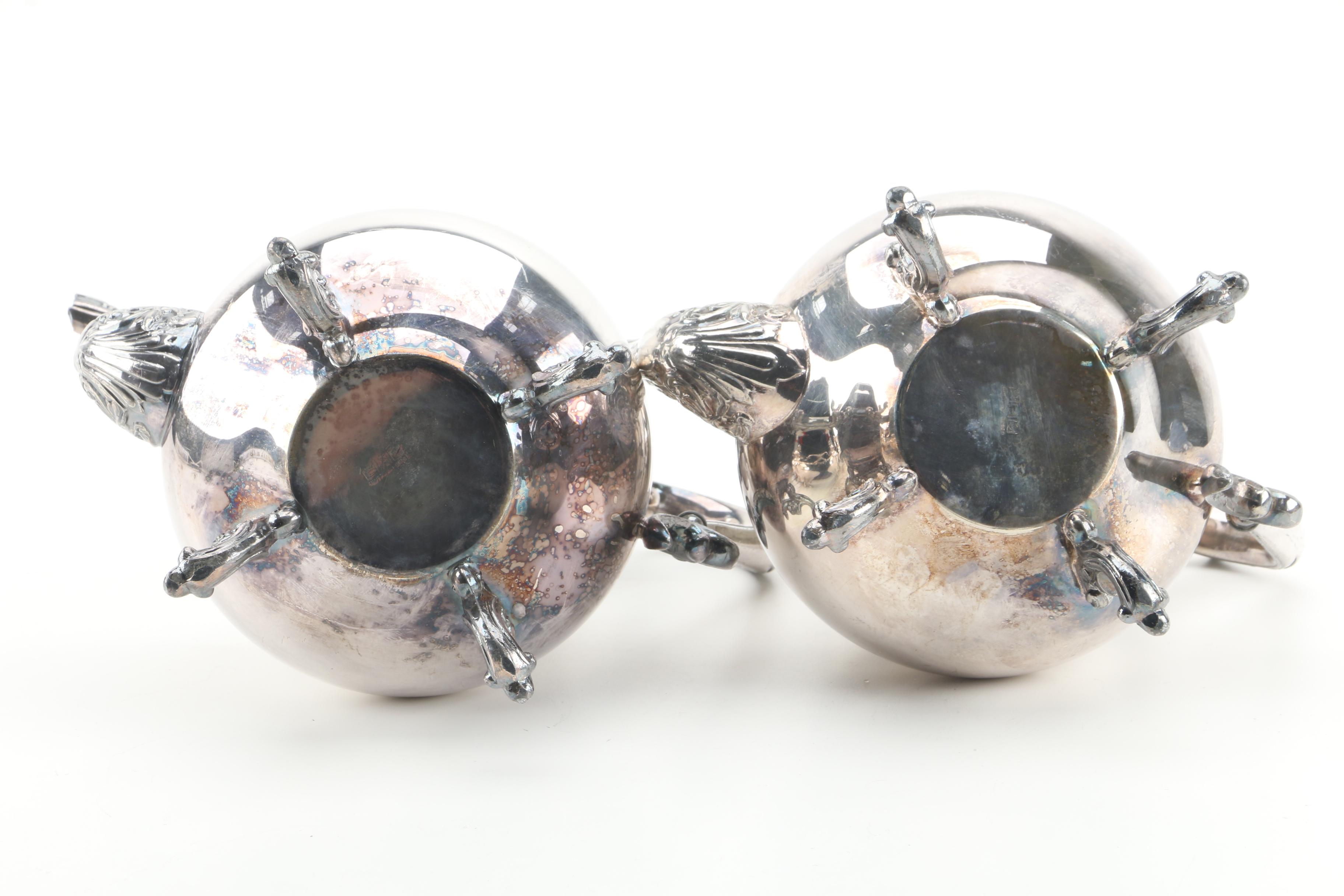 Vintage Sheridan Silver Co. Silver Plate Tea and Coffee Service Set